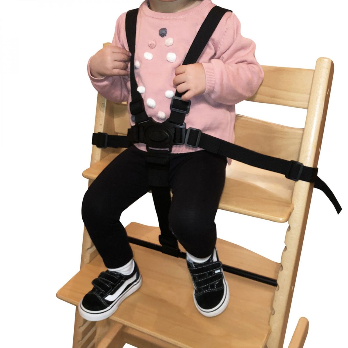 Harnais de sécurité universel 5 points pour chaise haute bébé noir Monsieur  Bebe