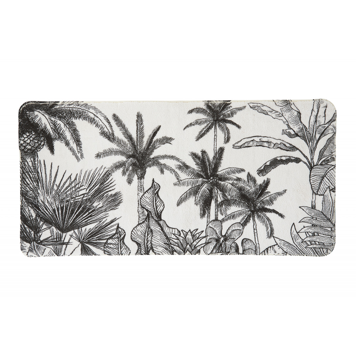 Tapis de bain antidérapant imprimé tropical JUNGLE, GUY LEVASSEUR