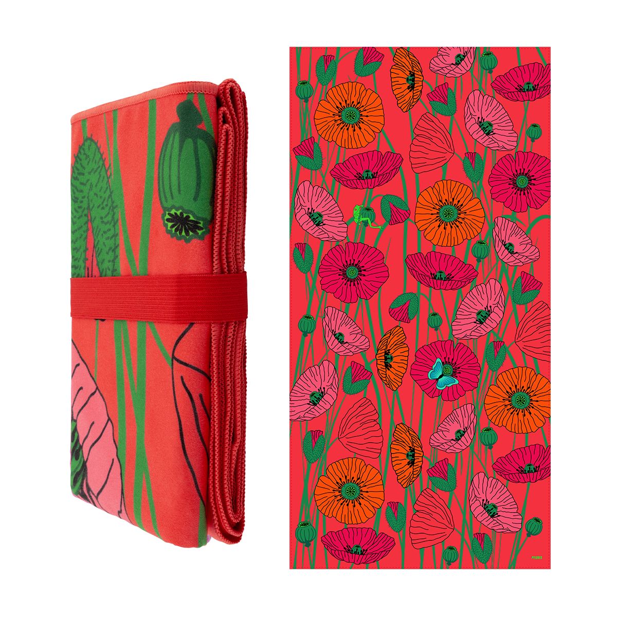 Serviette microfibre - Body DS Blue Flower | Leroy Merlin Serviette microfibre - Body DS Blue Flower | Leroy Merlin