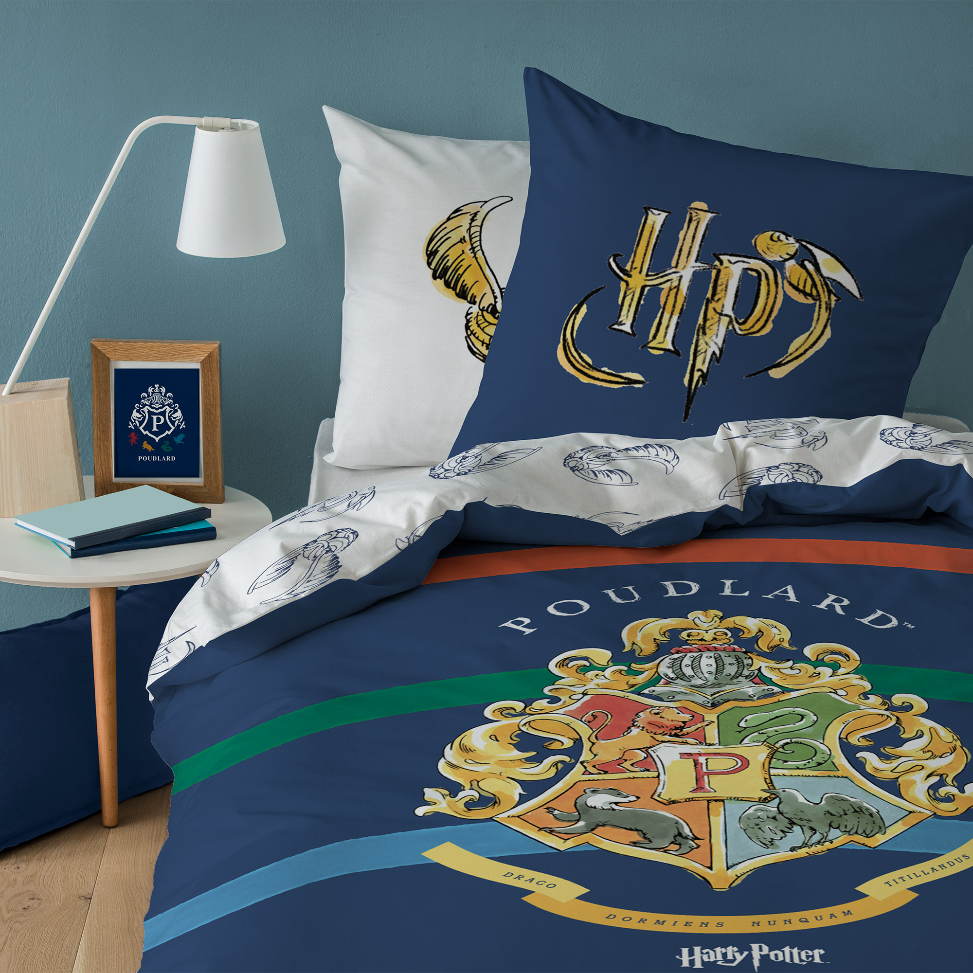 Parure de lit imprimée 100% coton, COLORS, HARRY POTTER