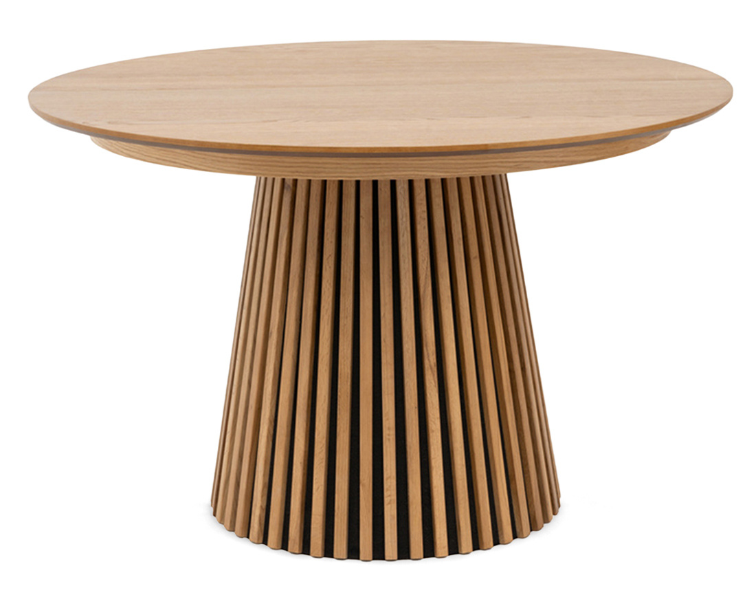 Table à manger ronde extensible bois 4-8pl, FREYA, BEST MOBILIER