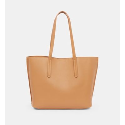 Sac shopper 2024 effet grainé mango