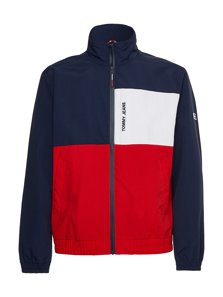 Tommy jeans logo on sale half zip anorak jacket