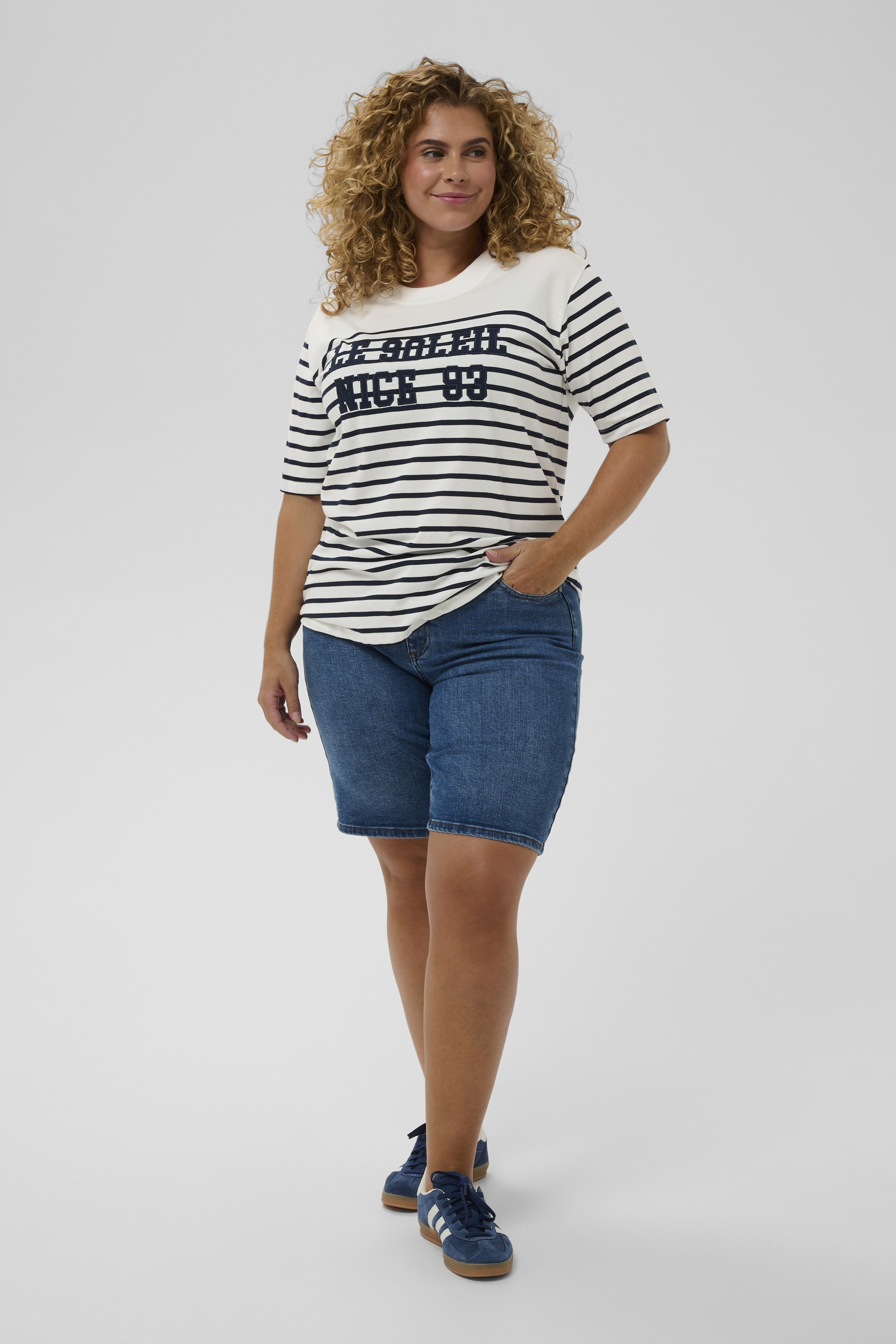 T-shirt à manches courtes, KAFFE CURVE
