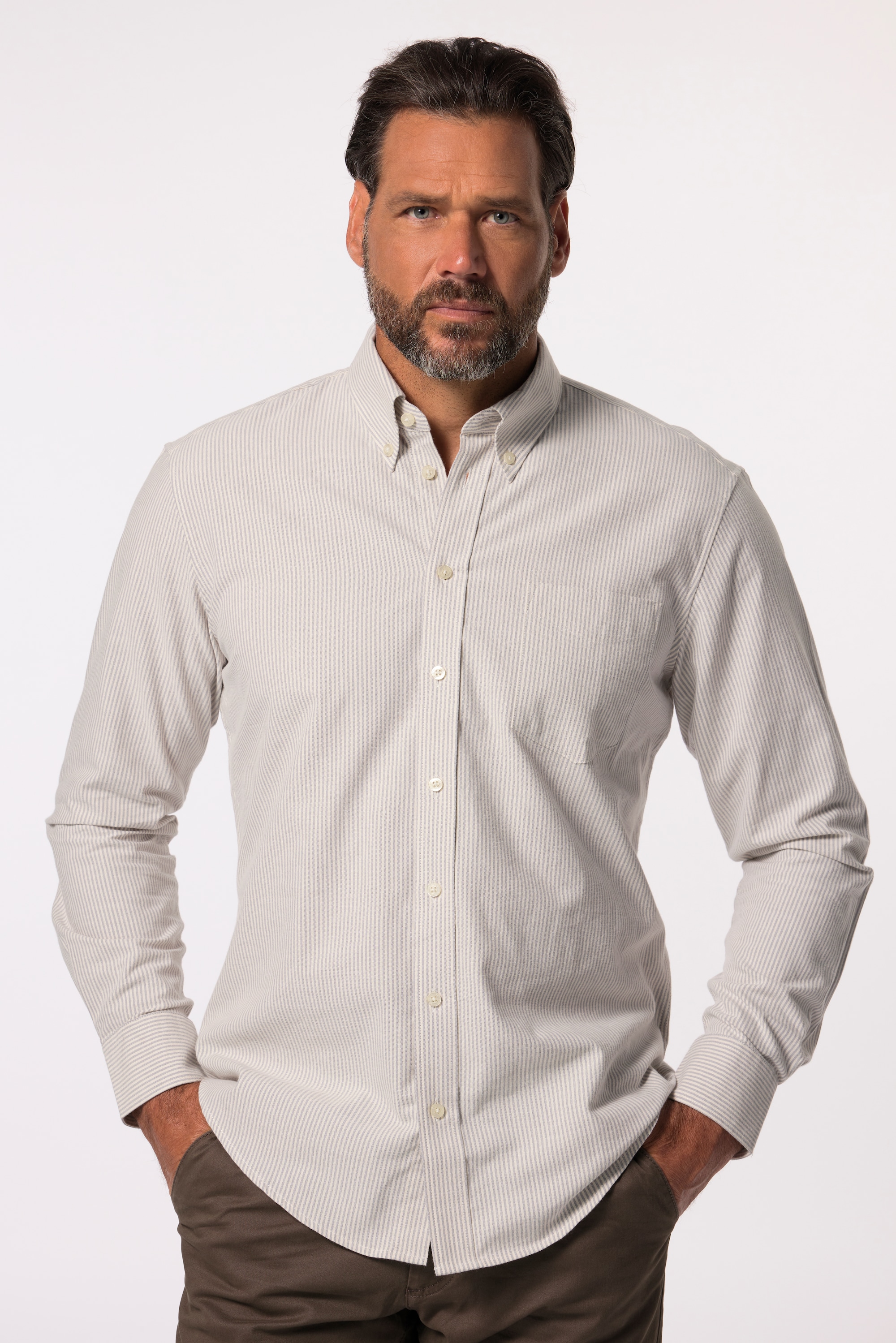 Chemise à rayures, manches longues, JP1880