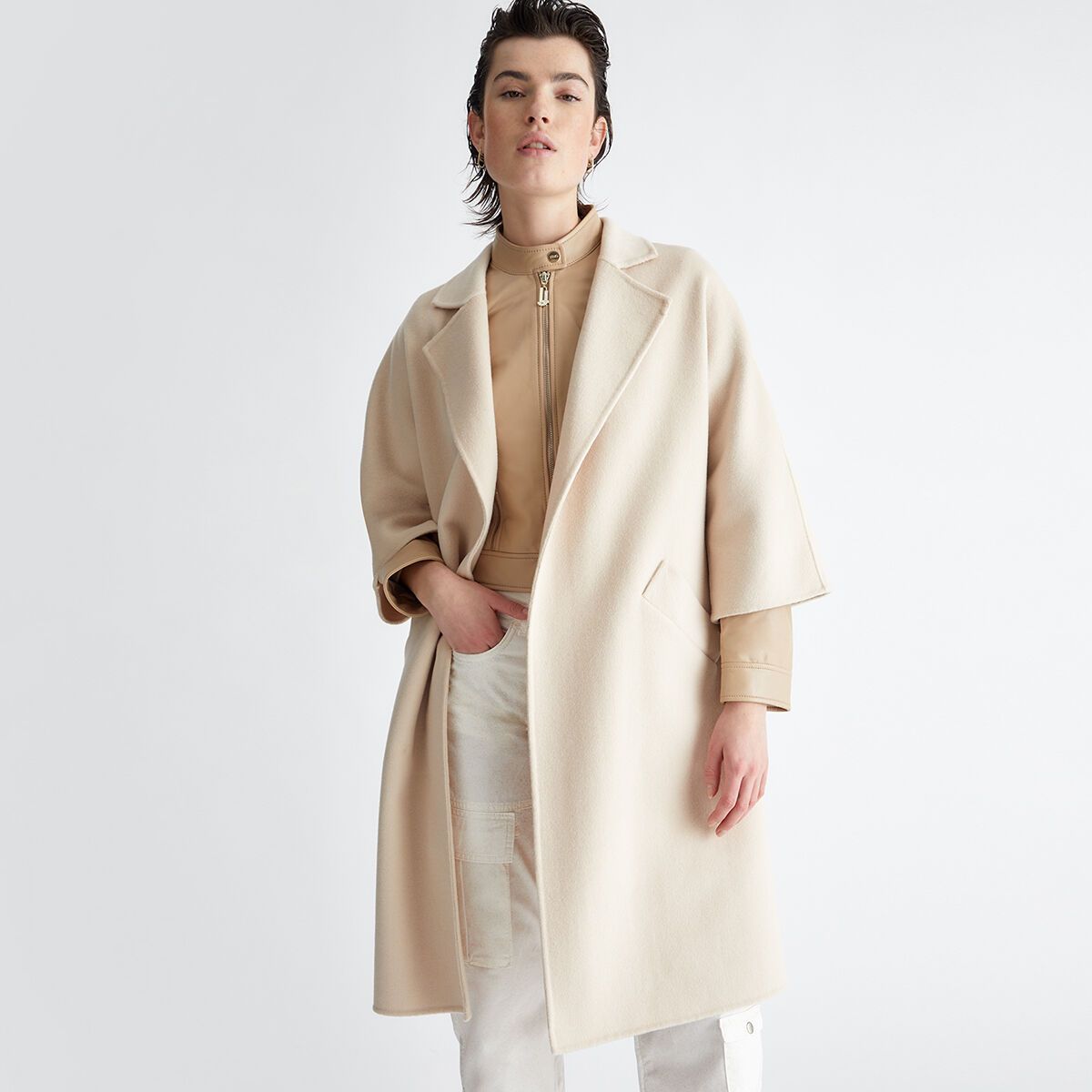 Manteau peignoir noir outlet