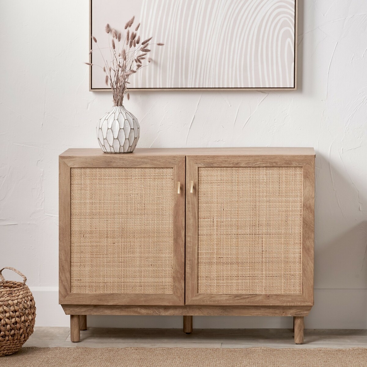 Hedric Natural Rattan 2 Door Sideboard, ÉDITÉ