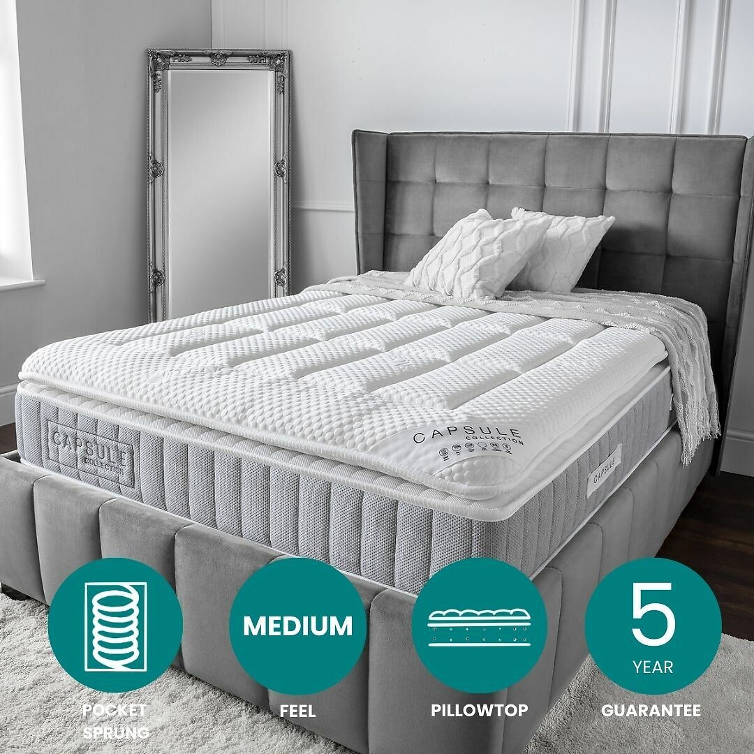Capsule 3000 Pocket Pillow Top Mattress, SO'HOME