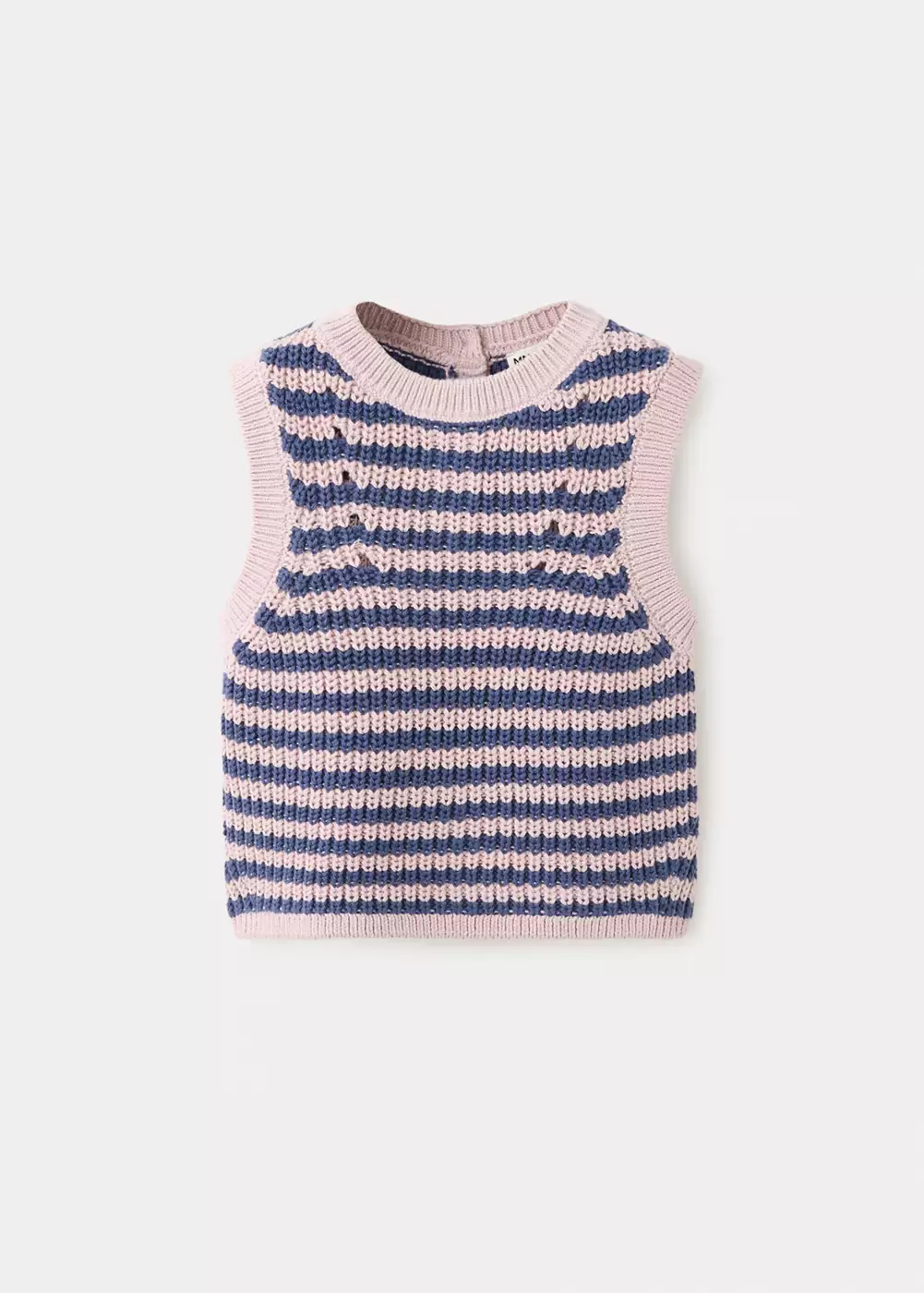 Gilet maille rayures, MANGO BABY