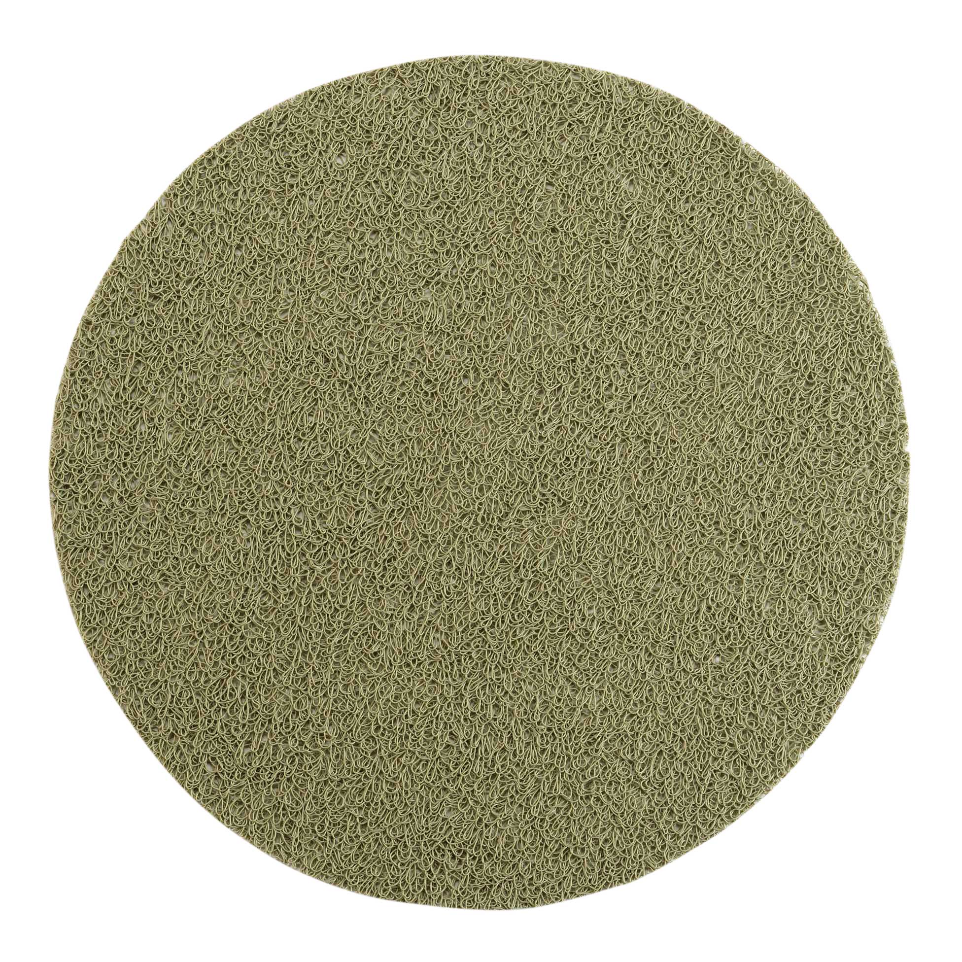 Set de table rond 38 cm pvc tortilla vert clair, EDEN