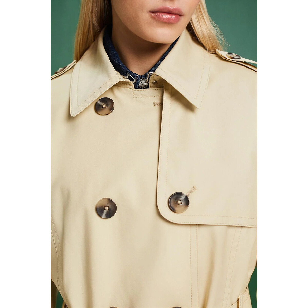 Veste/trench ESPRIT Noir - Taille M (36-38) - Coton épais - Neuf Sans étiquette