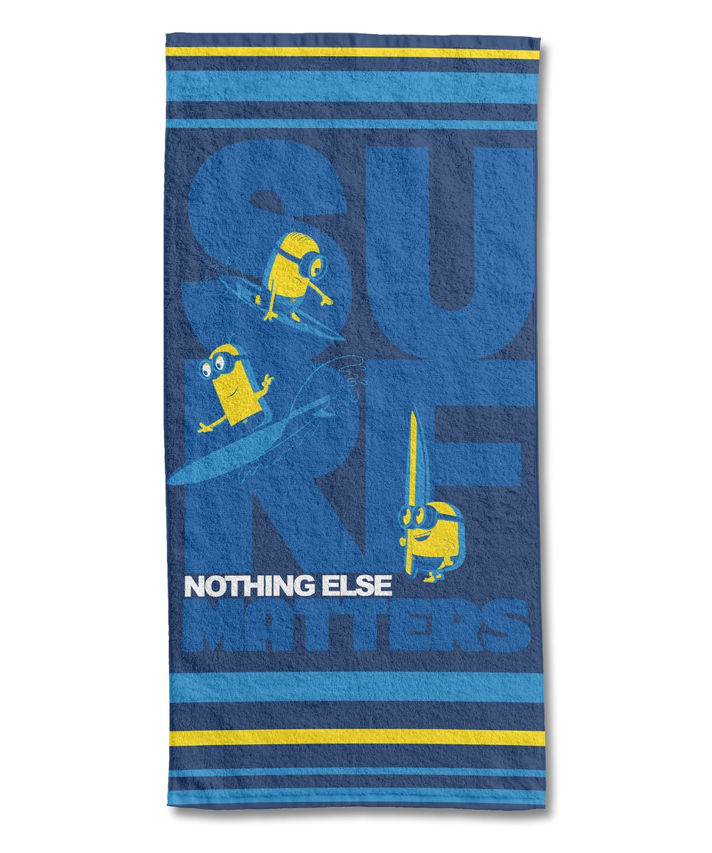 Serviette de plage coton Universal, LES MINIONS SURF, LES MINIONS
