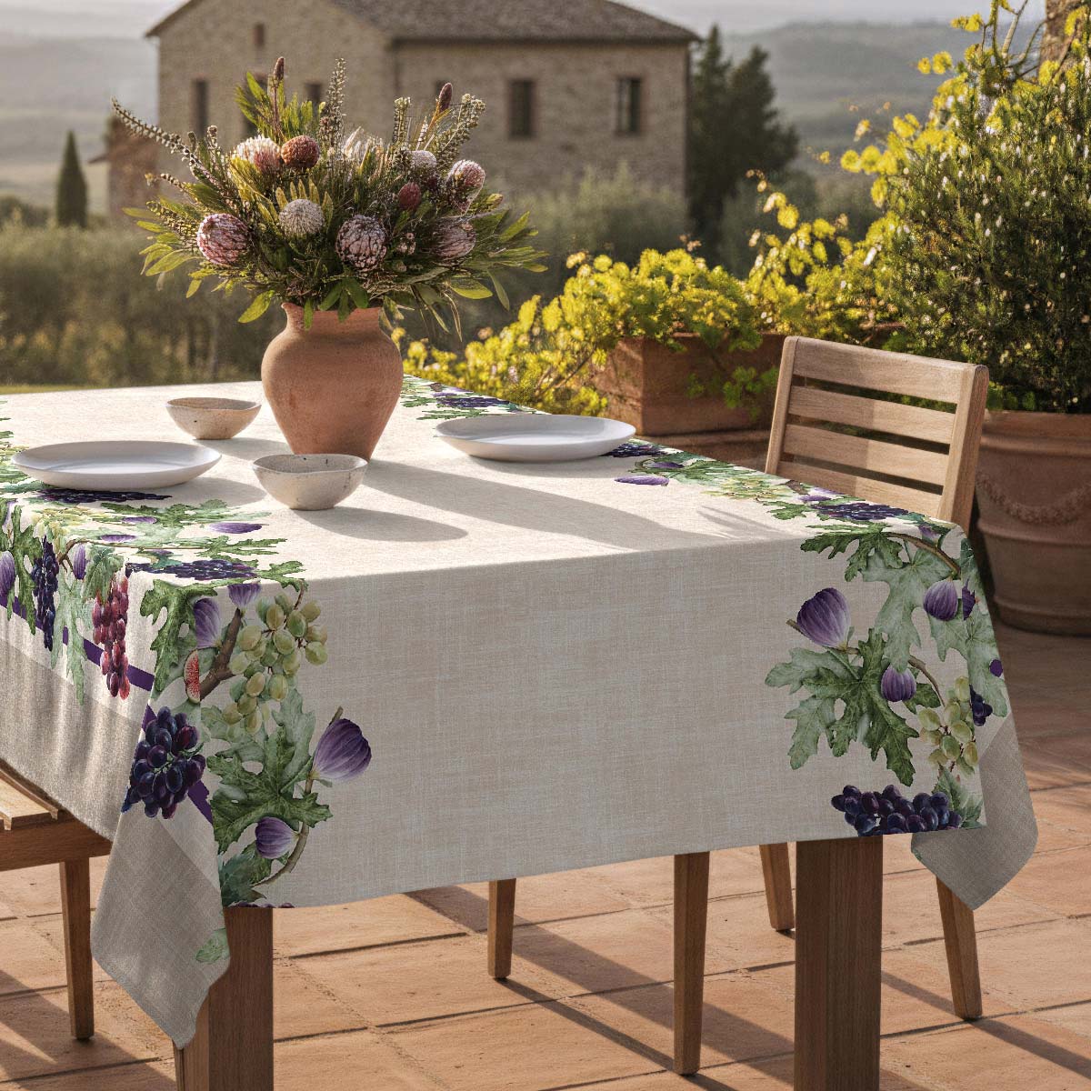 Nappe anti-taches Uva - 100% coton -, NAF NAF HOME