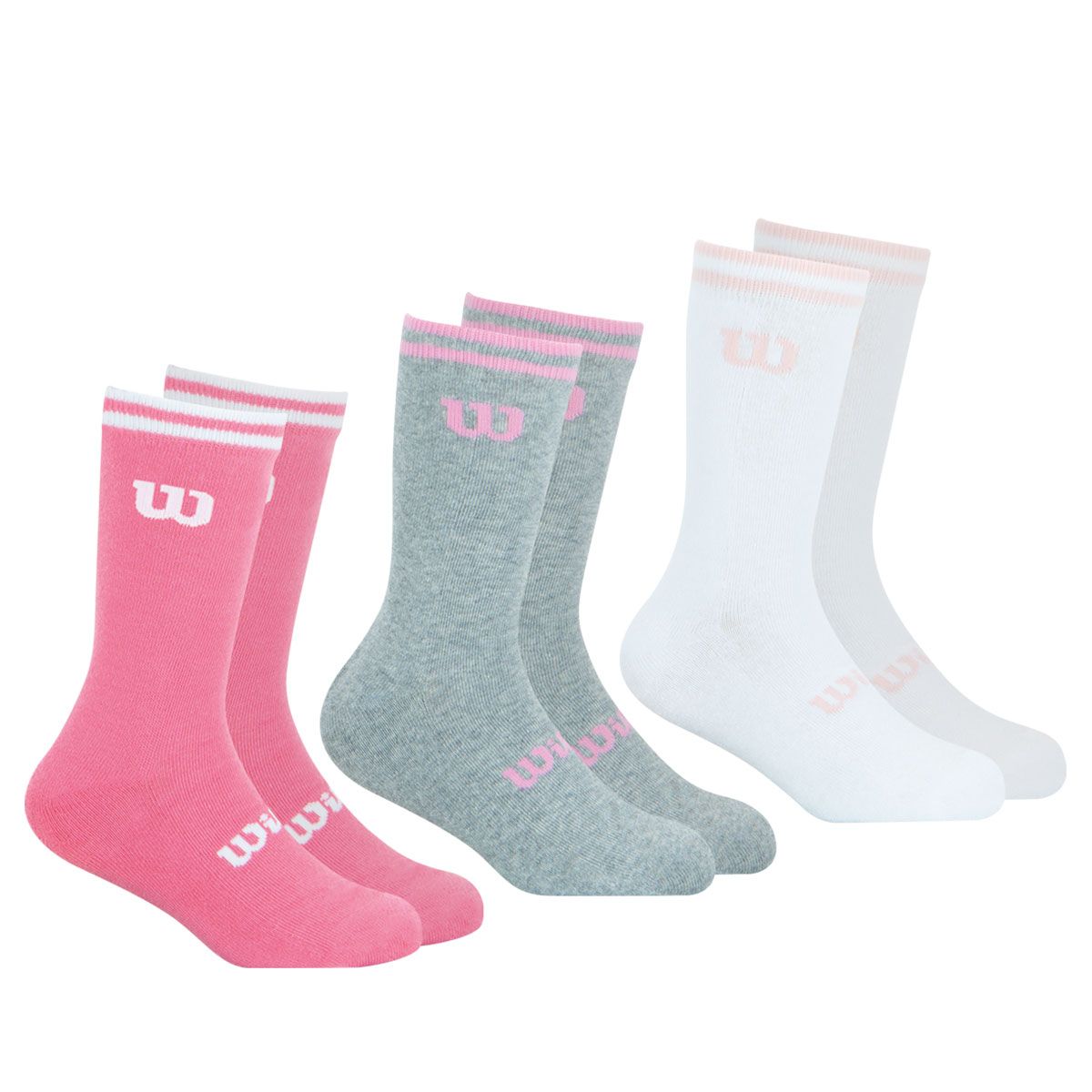 Lot De 2 Paires Chaussettes Randonnée Enfant Karrimor Junior - Gris/rose - Taille UK 1-6 - Neuf Avec étiquettes