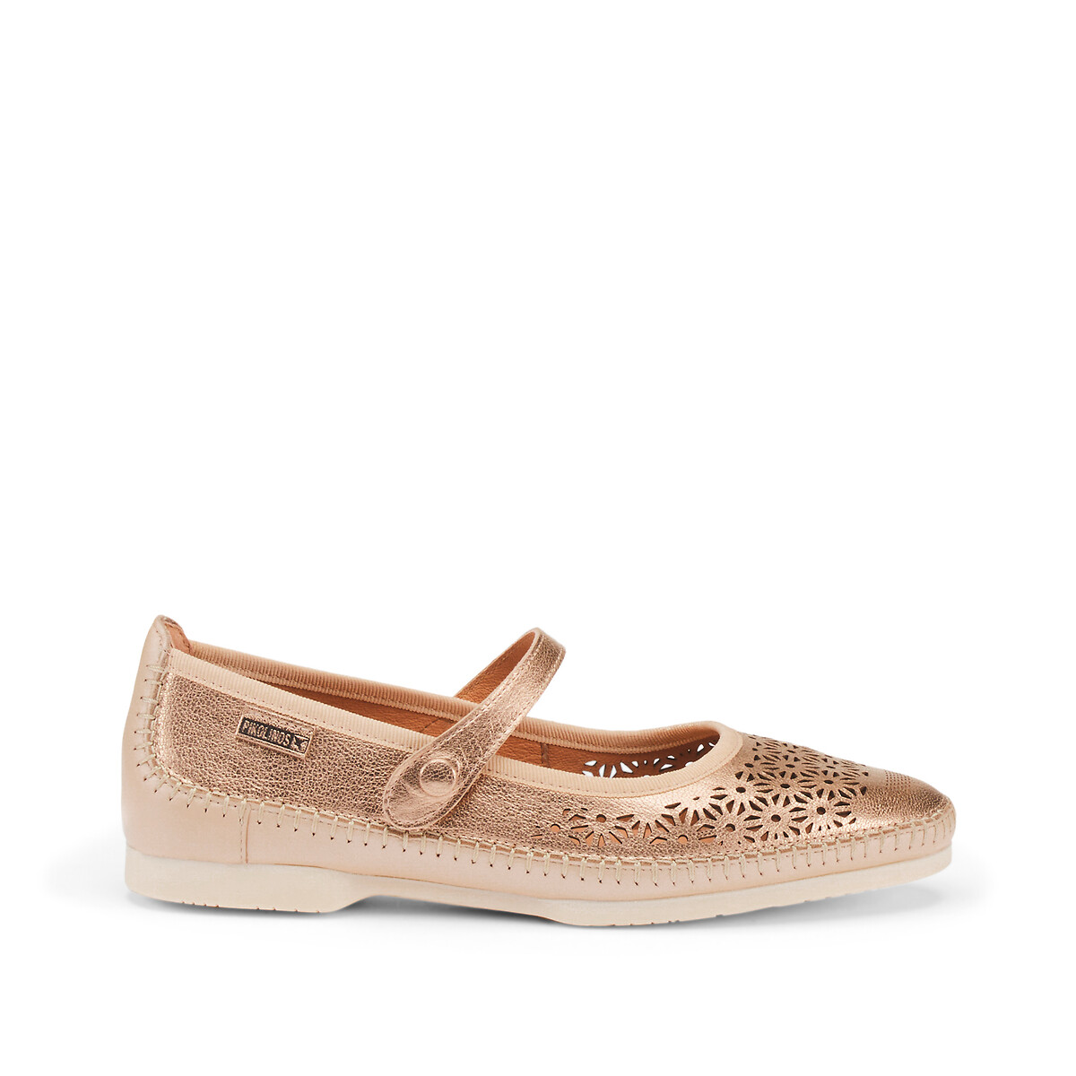 Image of Aguilas Strappy Ballet Flats in Leather