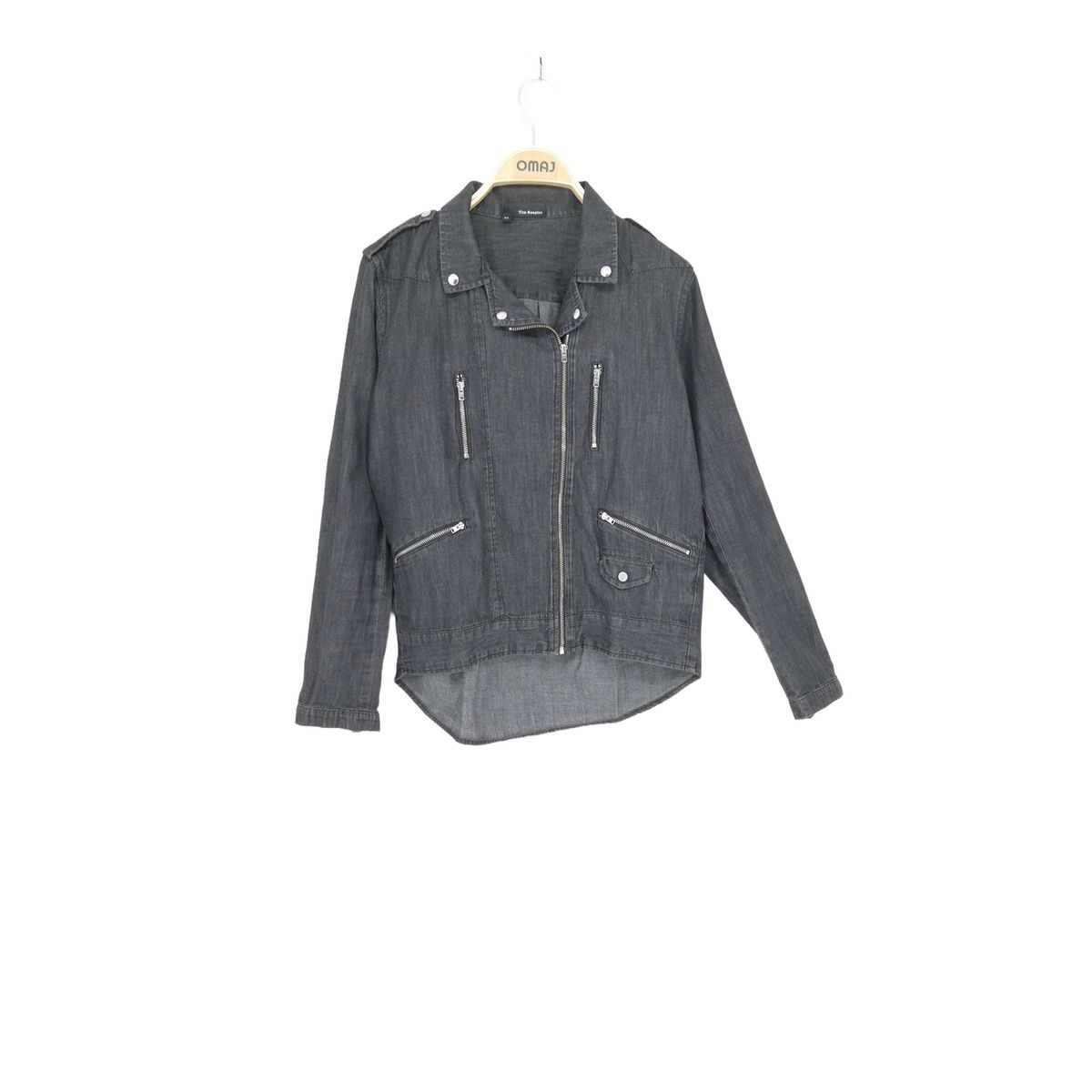 Veste en jean tr s bon tat gris The Kooples La Redoute