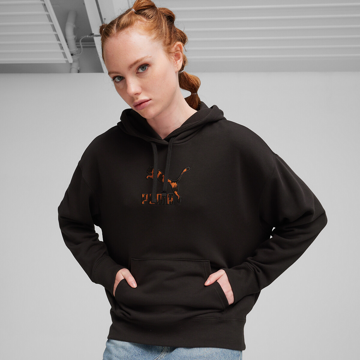Image of Classics Kitten Logo Hoodie in Cotton Mix