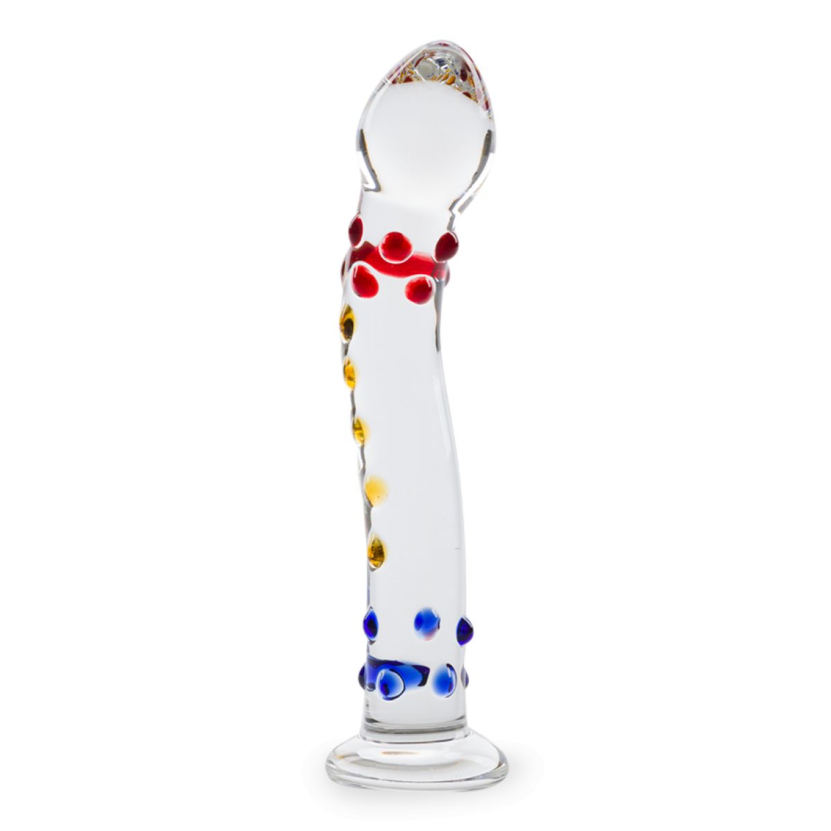 Gode En Verre Primary - Godemichet Cristal - Usage Vaginal Ou Anal - Unisexe - Marque Love And Vibes - Neuf