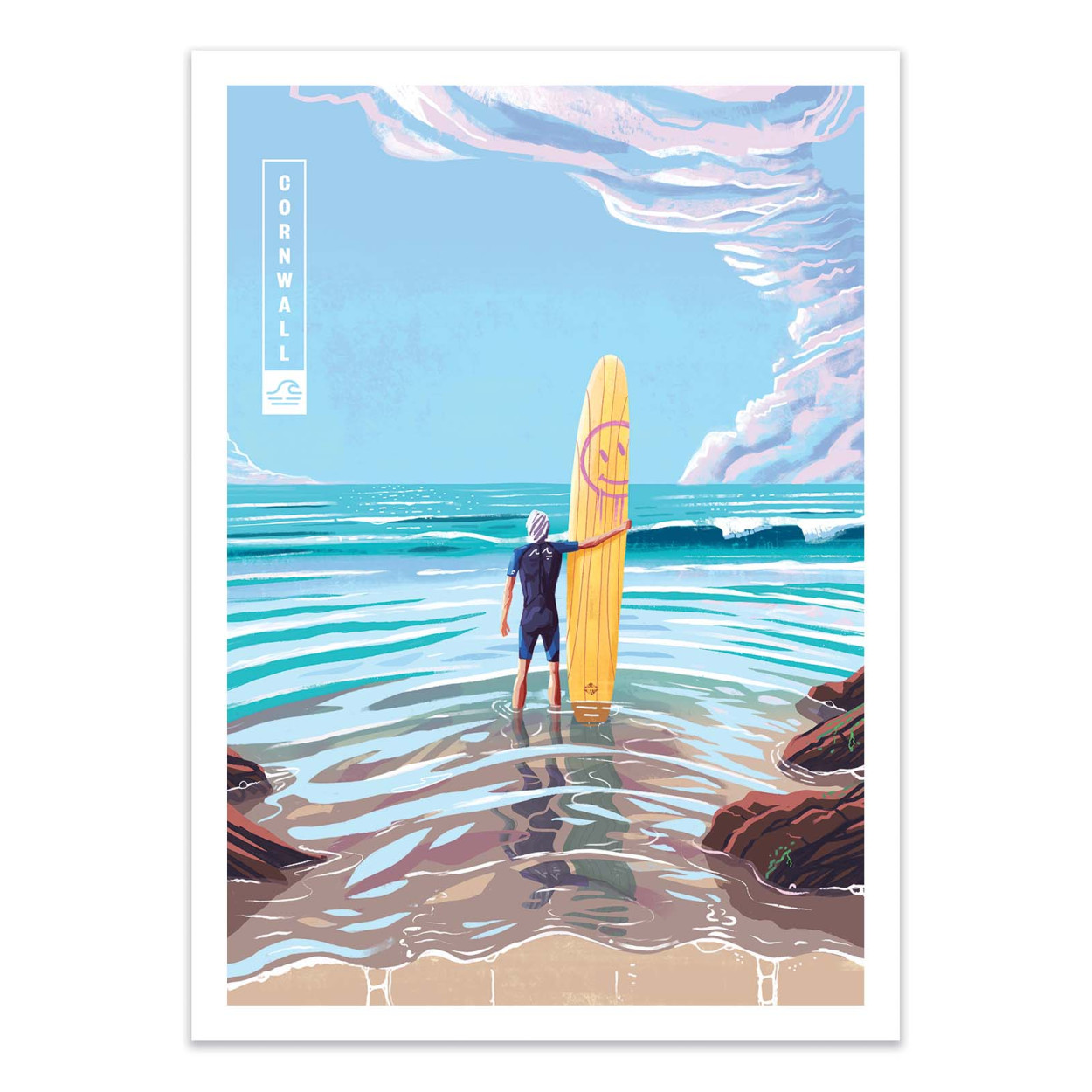 Affiche d'art - Surf Cornwall - Mark Harrison, WALL EDITIONS