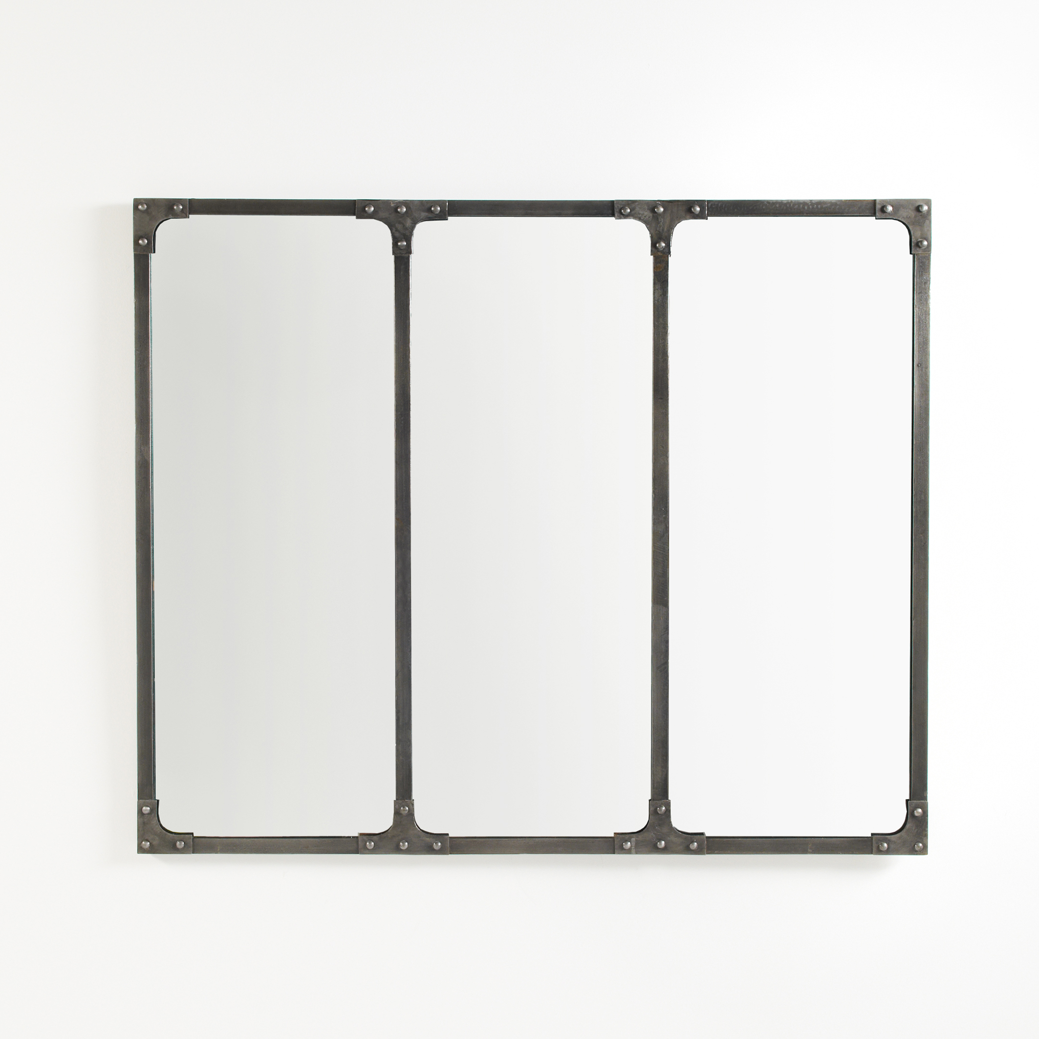smog Toerist krullen Metalen spiegel, industrieel 120x100 cm, lenaig brossed metaal La Redoute  Interieurs | La Redoute