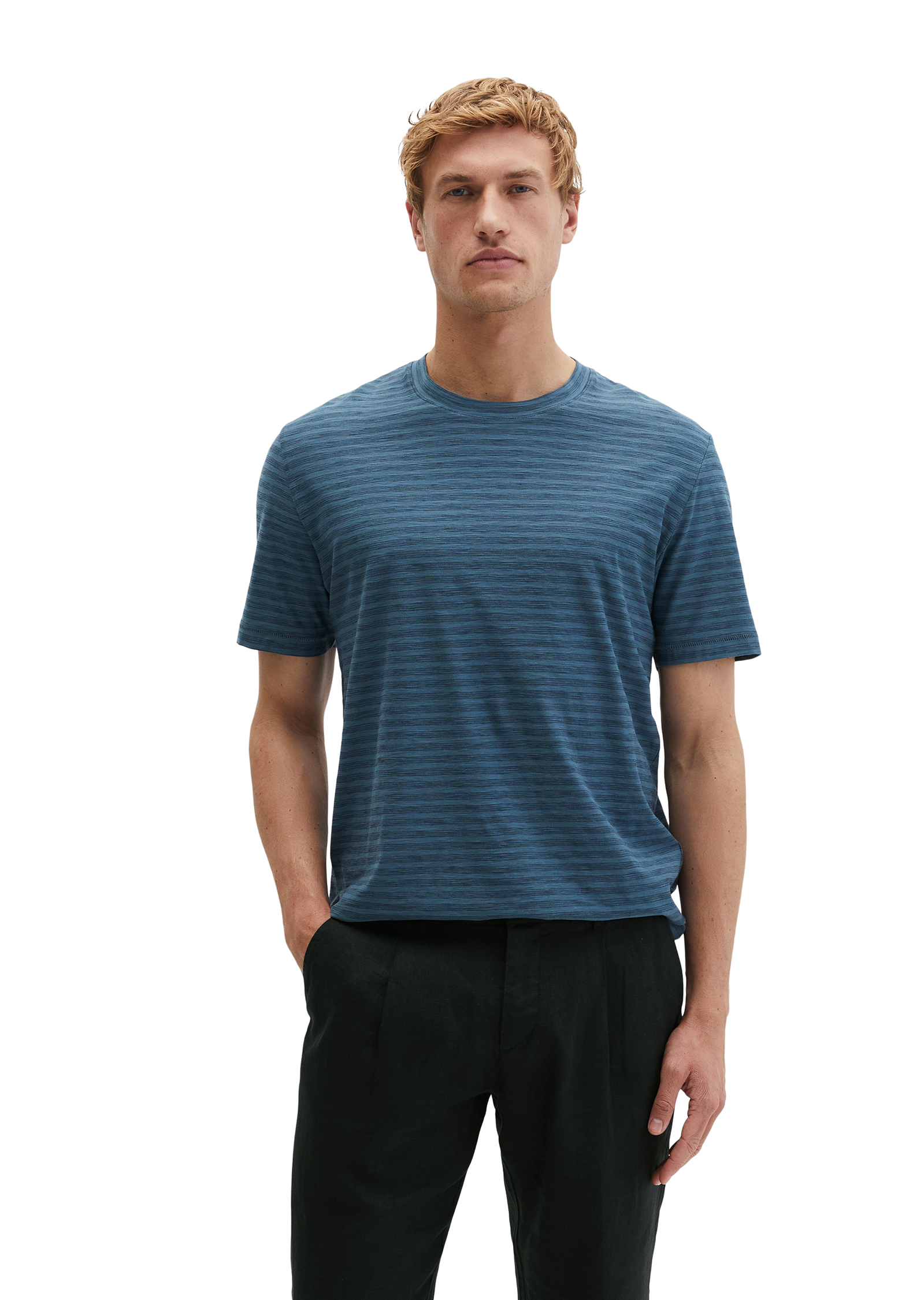 T-shirt regular en jersey slub doux, MARC O'POLO