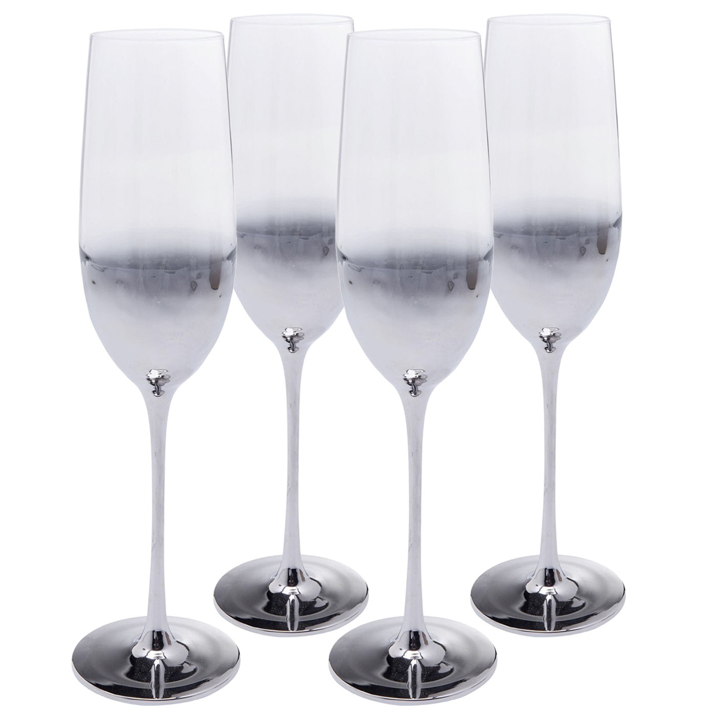 Lot de 4 flûtes à champagne, NIGHT SKY, KARE DESIGN