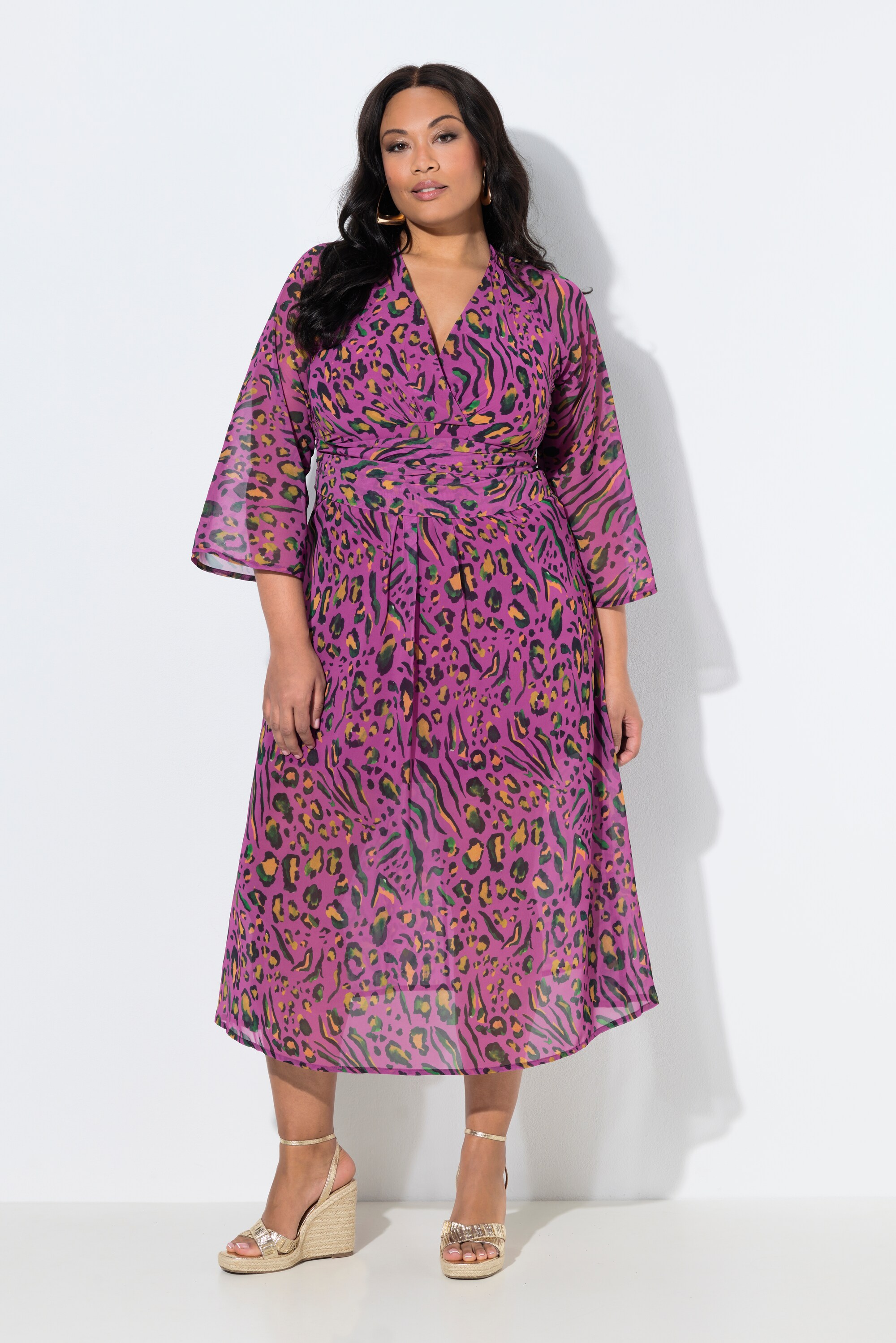 Robe en jersey, motif léopard, ULLA POPKEN