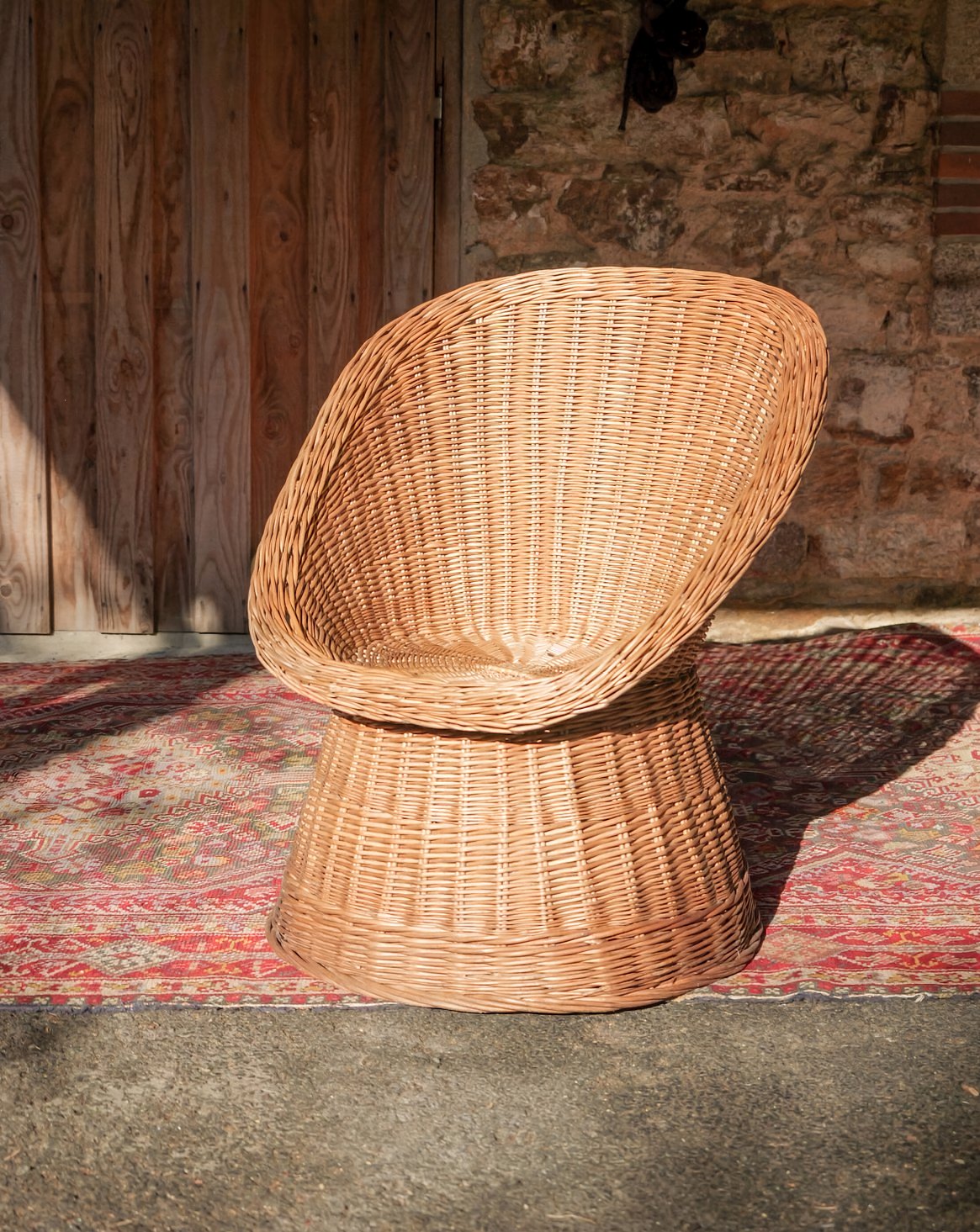 Fauteuil en osier Emmanuel N°34 - Bon état, DEBONGOUT