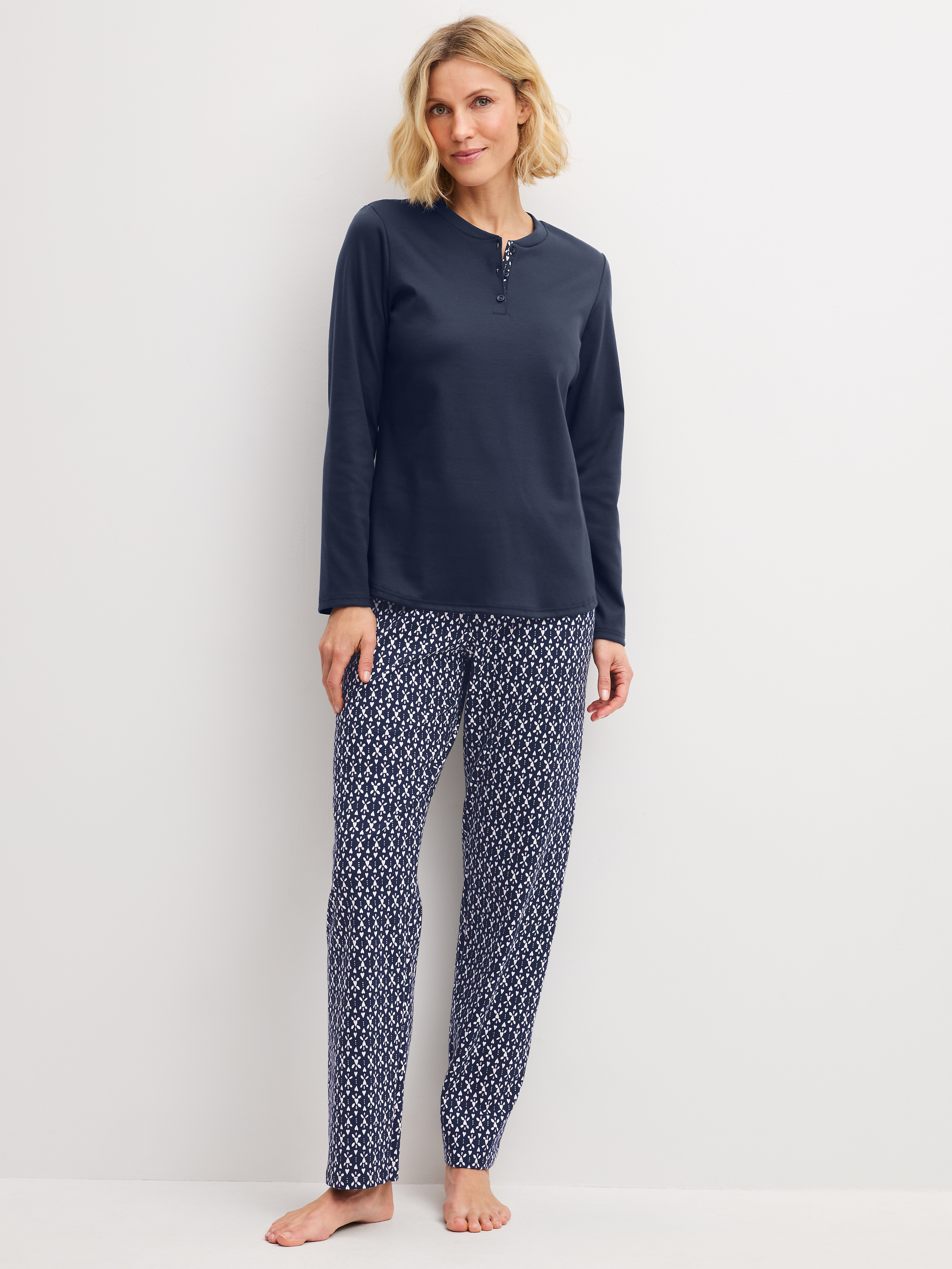manches longues Coton MIDNIGHT HEARTS, CALIDA