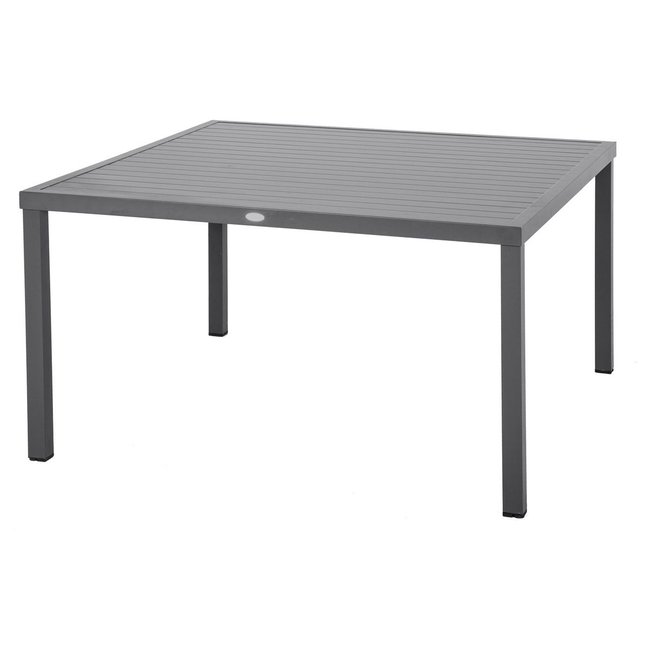Table De Jardin Carrée En Aluminum Piazza - 8 Personnes gris foncé <span itemprop=