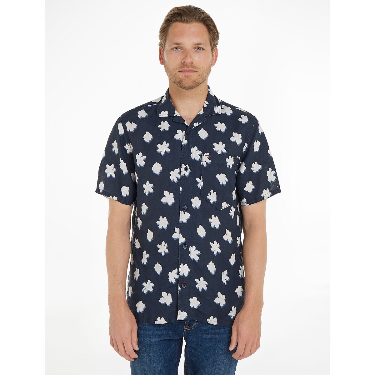 Chemise fleurie hotsell manche courte