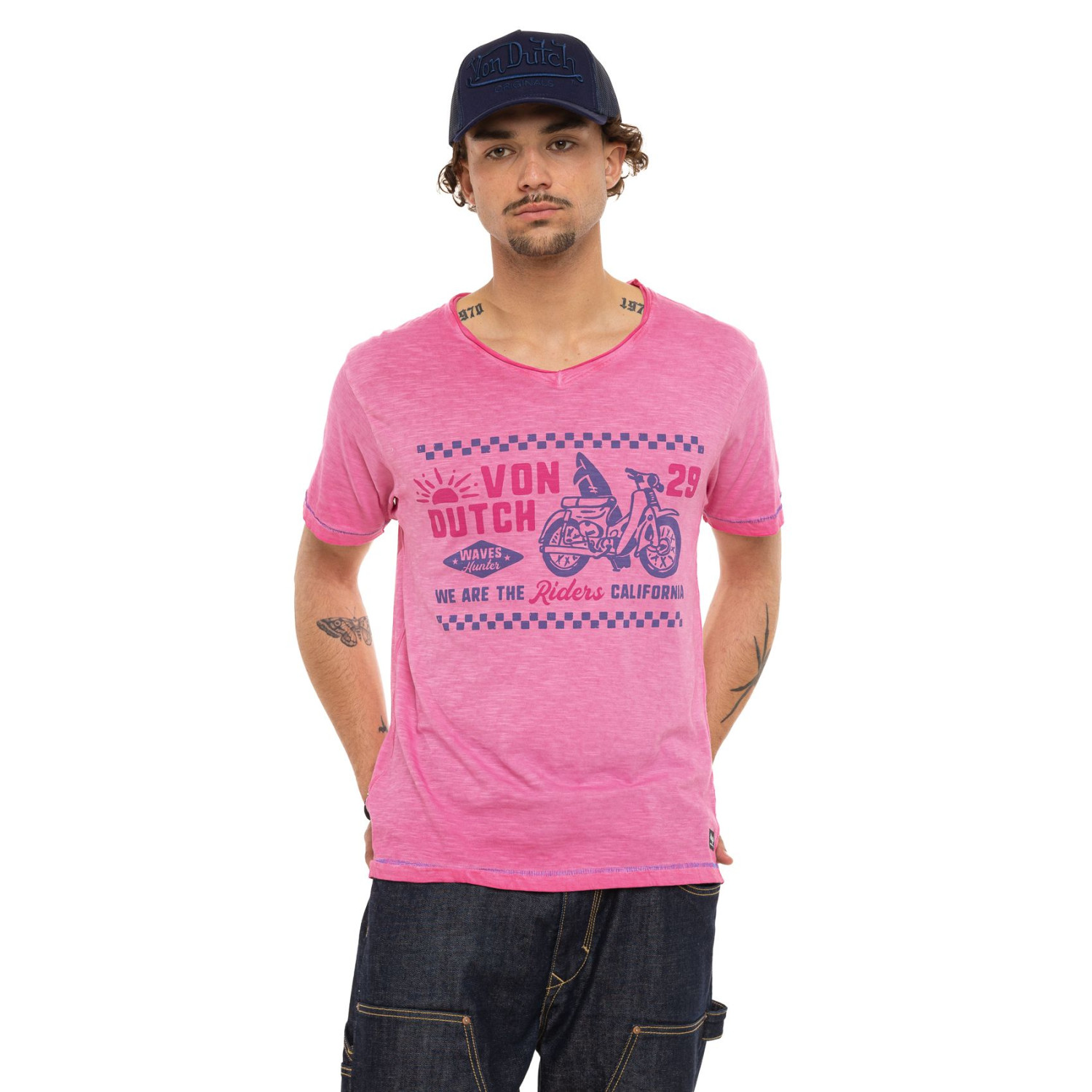 Tee Shirt en coton HUNT, VON DUTCH