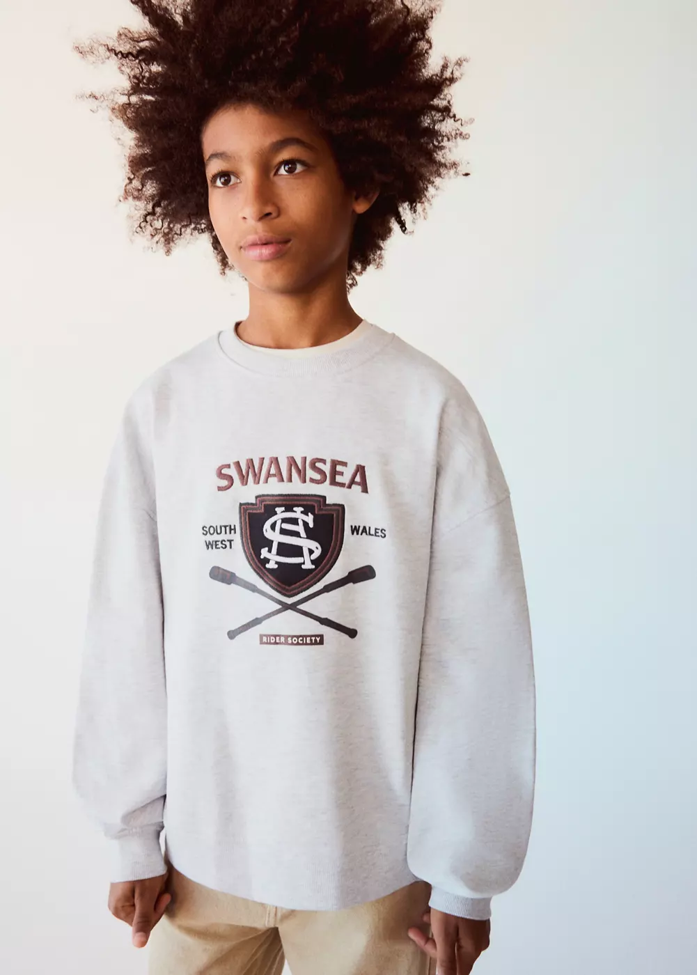 Sweat-shirt coton imprimé, MANGO KIDS