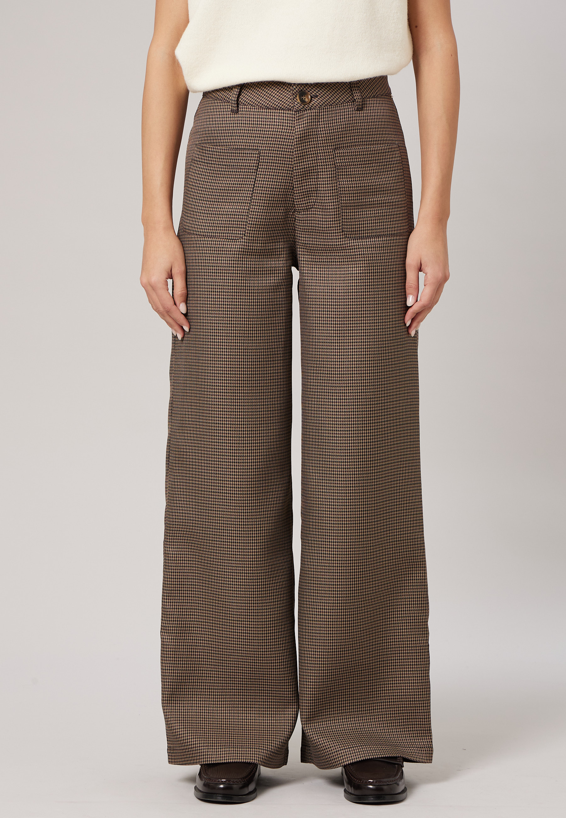 Pantalon large femme à carreaux DEBBY, DEELUXE