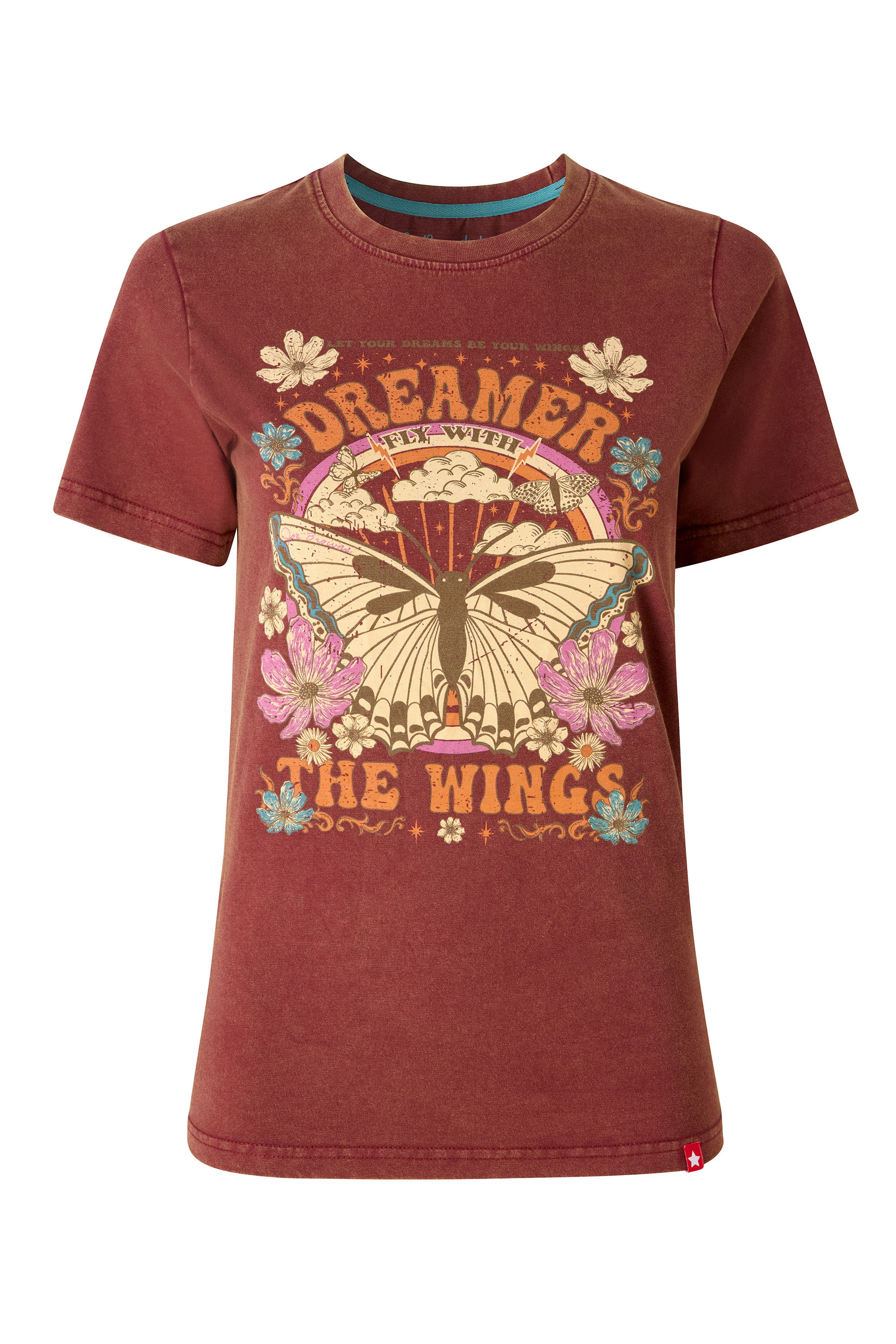 T-shirt à motif papillon d’inspiration rétro, JOE BROWNS