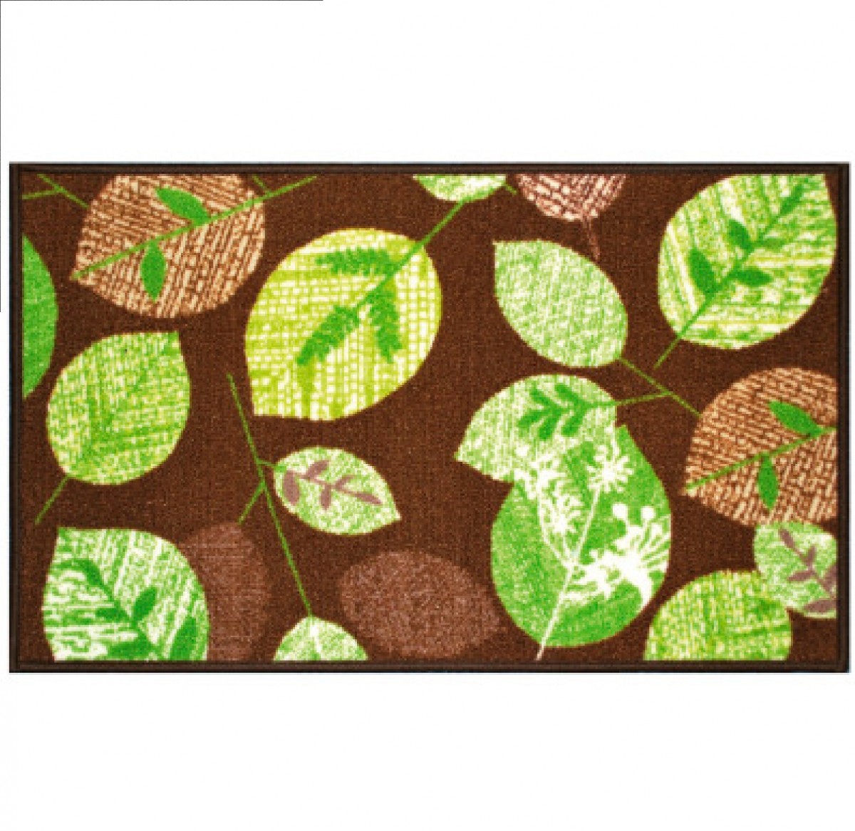 Tapis multi usage rectangle 50 x 80 CM vegetal, DOUCEUR D'INTÉRIEUR