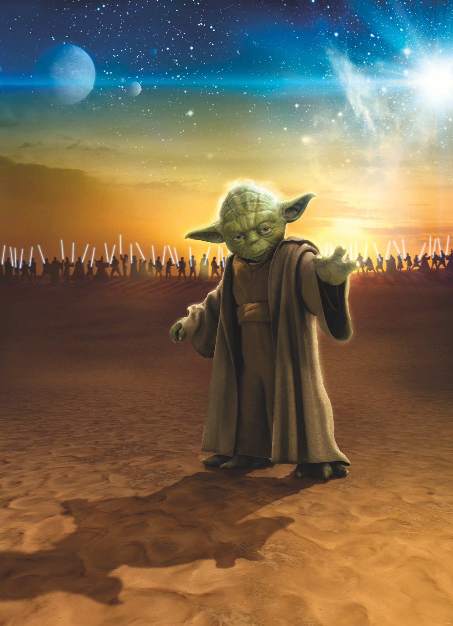 Papier peint Komar - STAR WARS Master Yoda - 200 x 250 cm, HEXOA
