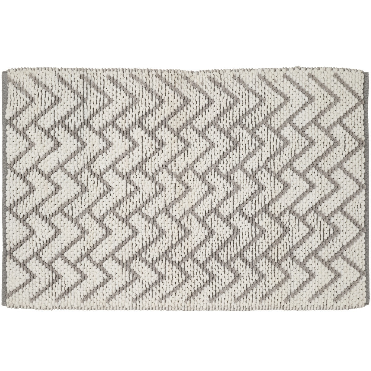 Tapis de bain déco en polycoton CHEVRON, GUY LEVASSEUR