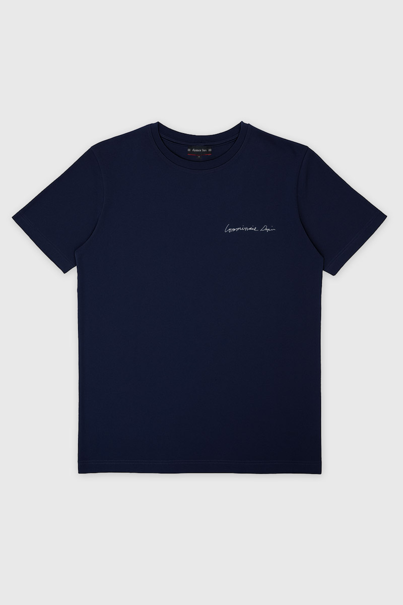T-shirt uni mixte Commissaire Dupin en coton, ARMOR-LUX