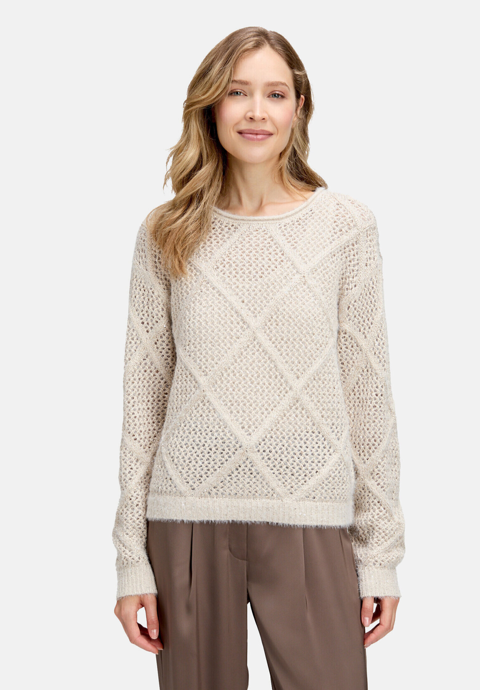 Pull-over en maille à teneur en fil fantaisie, BETTY BARCLAY