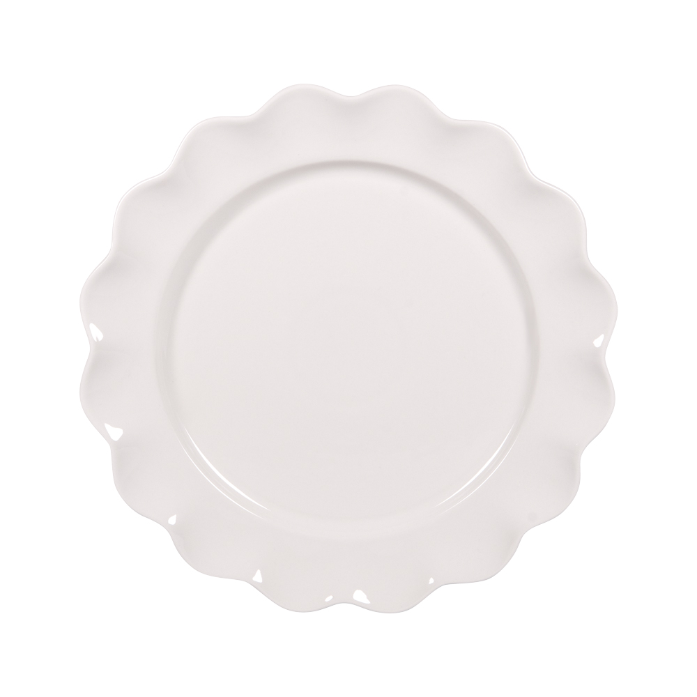 Assiette plate beige Agra 27 cm (lot de 6), TABLE PASSION