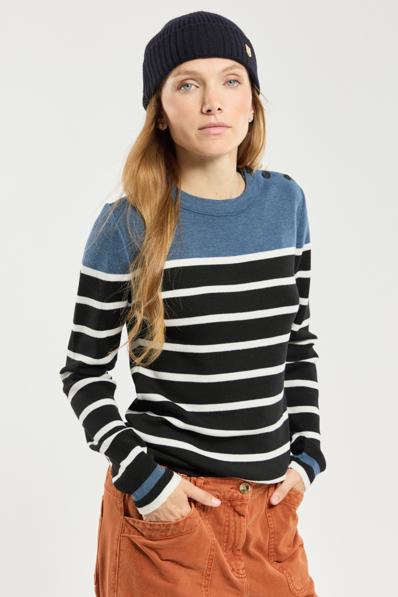 Pull marin rayé - laine mérinos, ARMOR-LUX