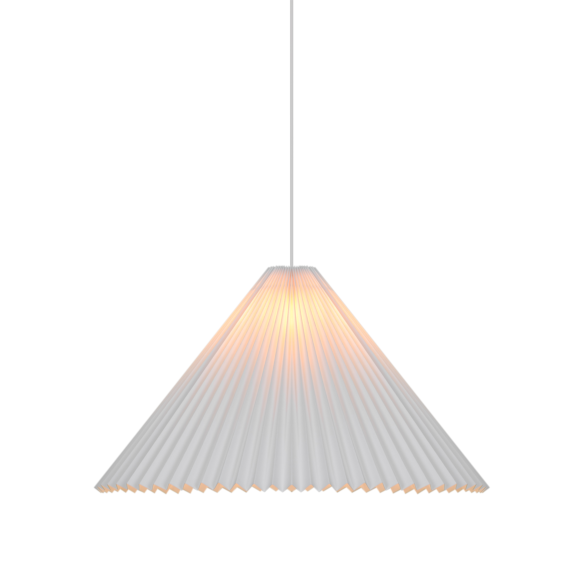 Abat-jour Triangulaire avec un Style rétro blanc en papier, BELLOY Big 65, NORDLUX