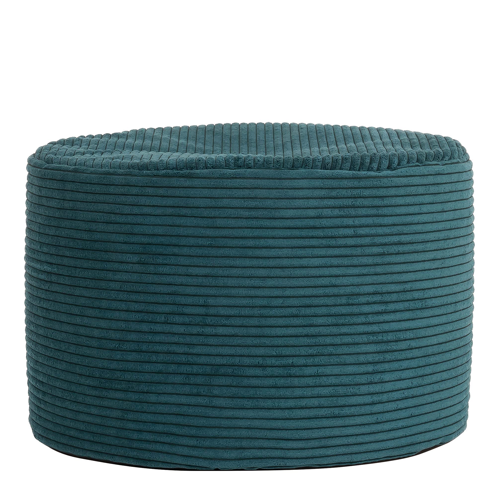 Pouf repose-pieds rond velours côtelé Oeko-Tex® - MILANO, ICON