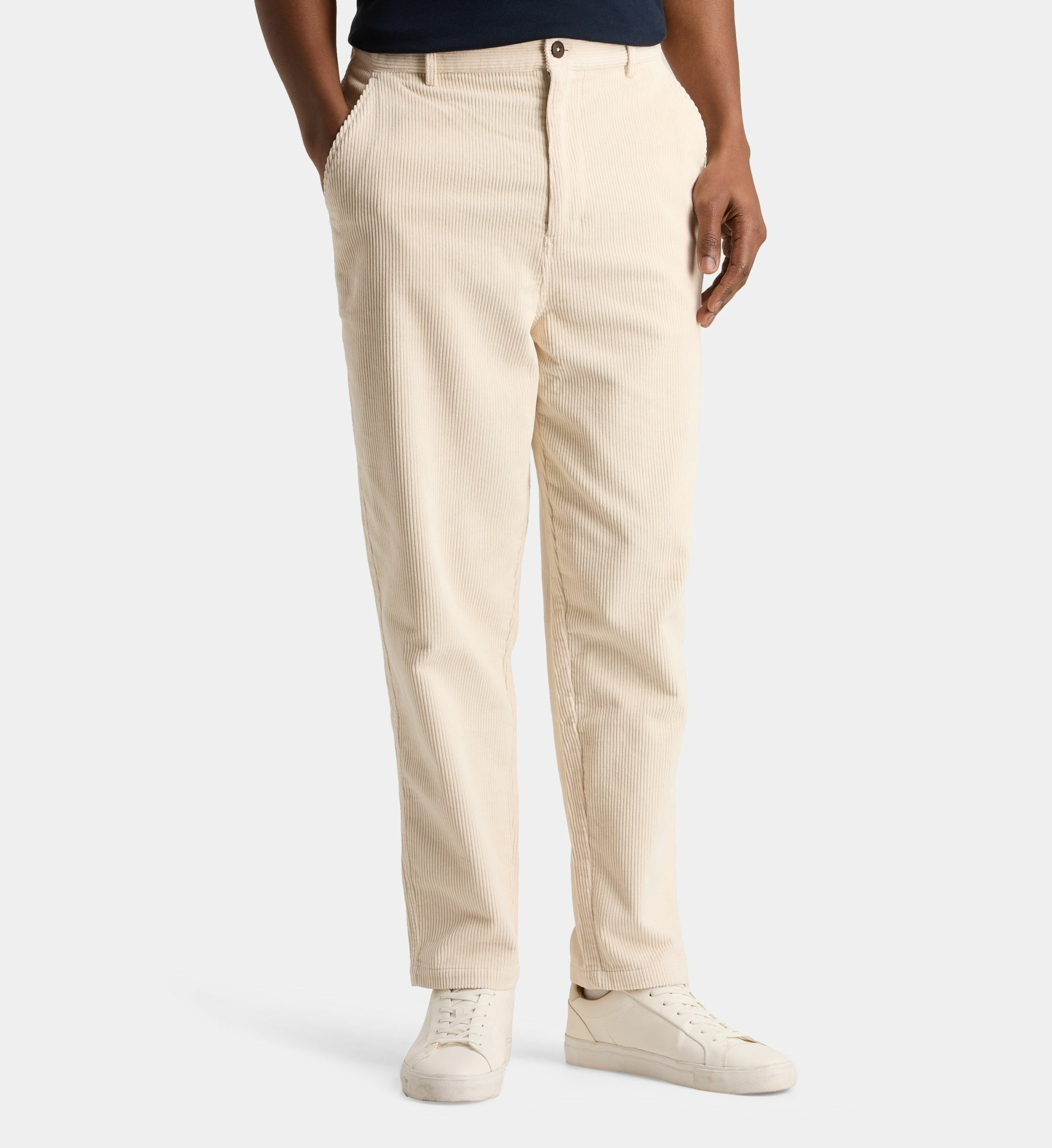Pantalon droit lordpan velours milleraies recyclé, GALERIES LAFAYETTE