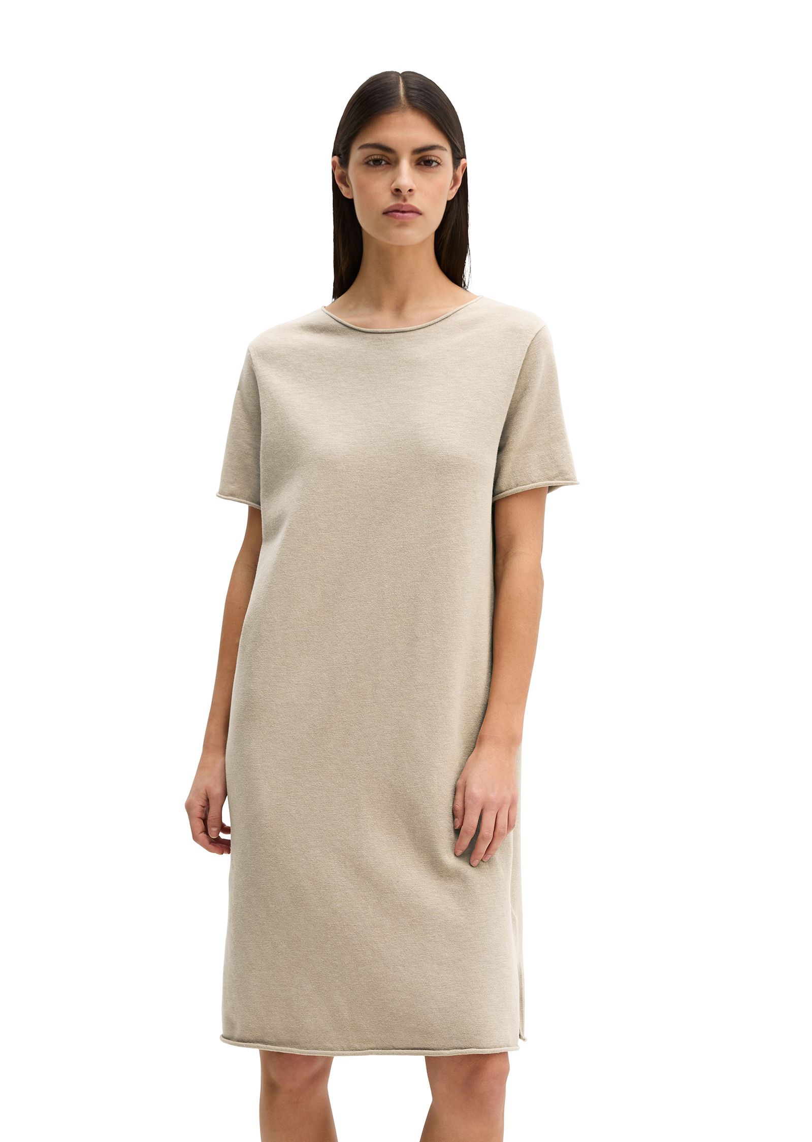 Robe en maille fine loose en mélange coton organique-lin, MARC O'POLO