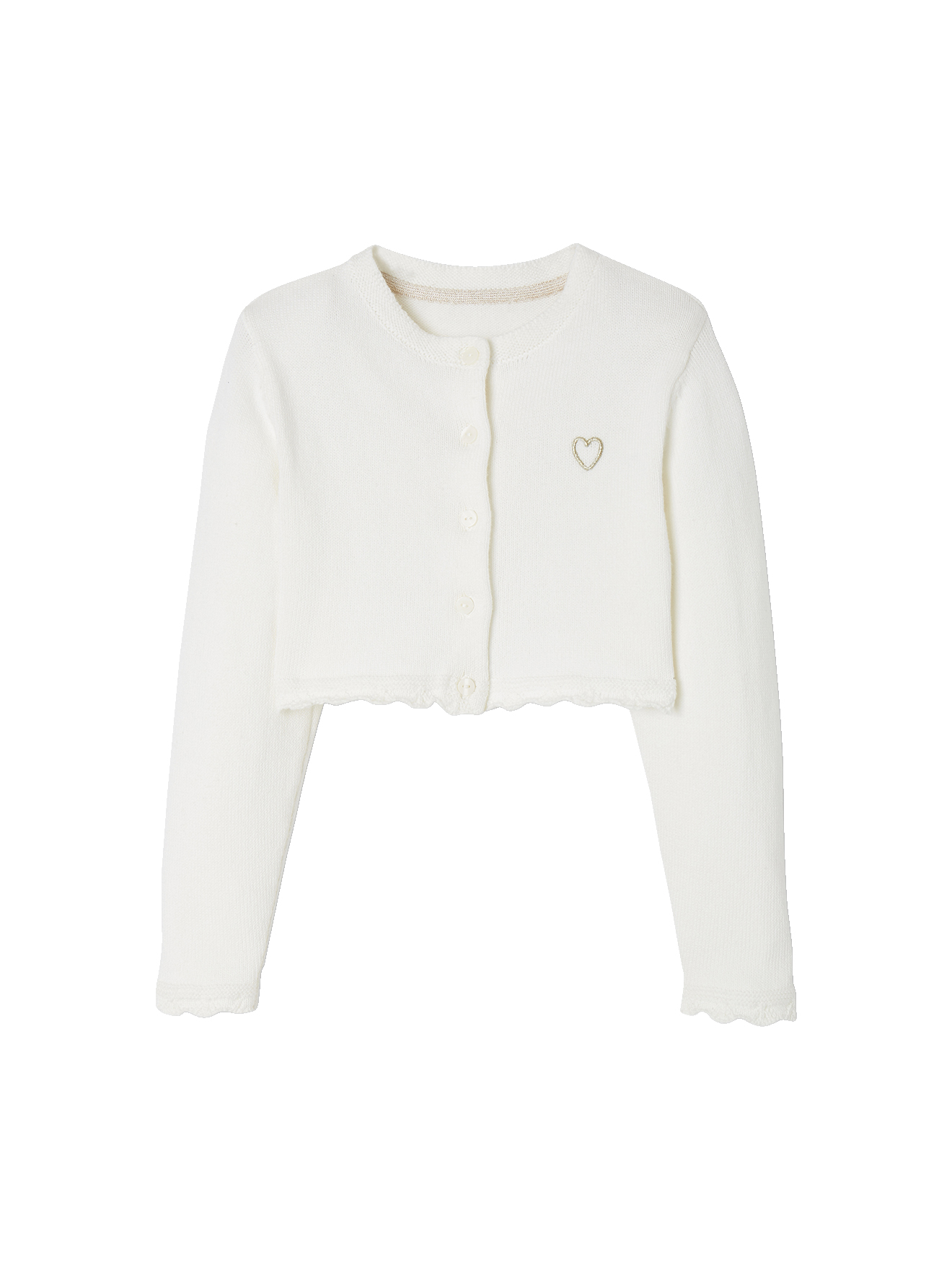 Gilet boléro en maille pointelle, VERTBAUDET