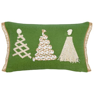 Подушка декоративная с аппликацией Christmas tree из коллекции New Year Essential, 30х50см TKANO
