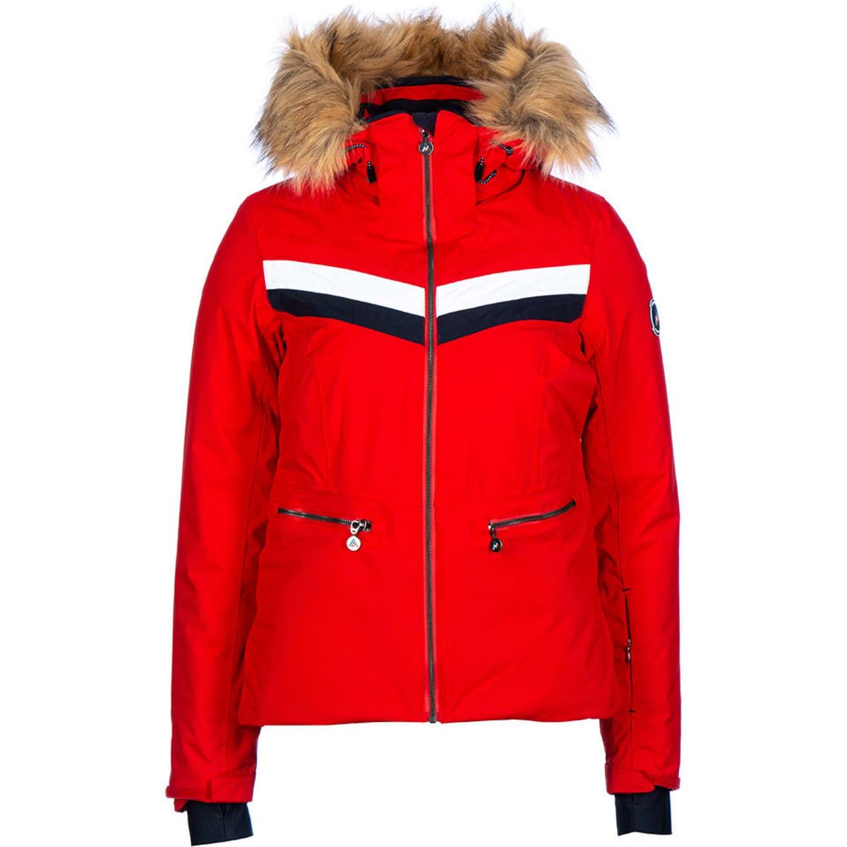 veste ski rouge