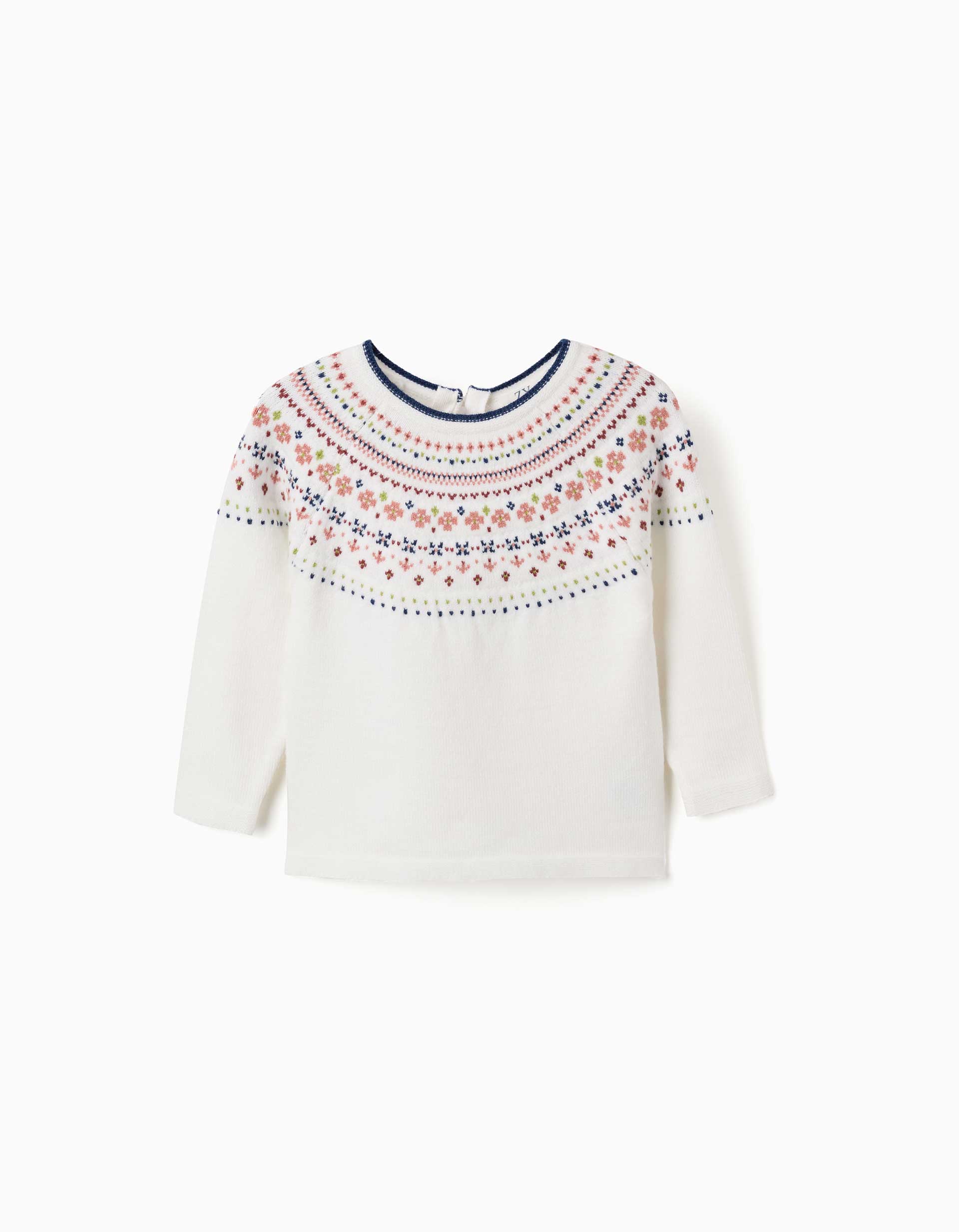 Pull en maille avec motif jacquard, ZIPPY